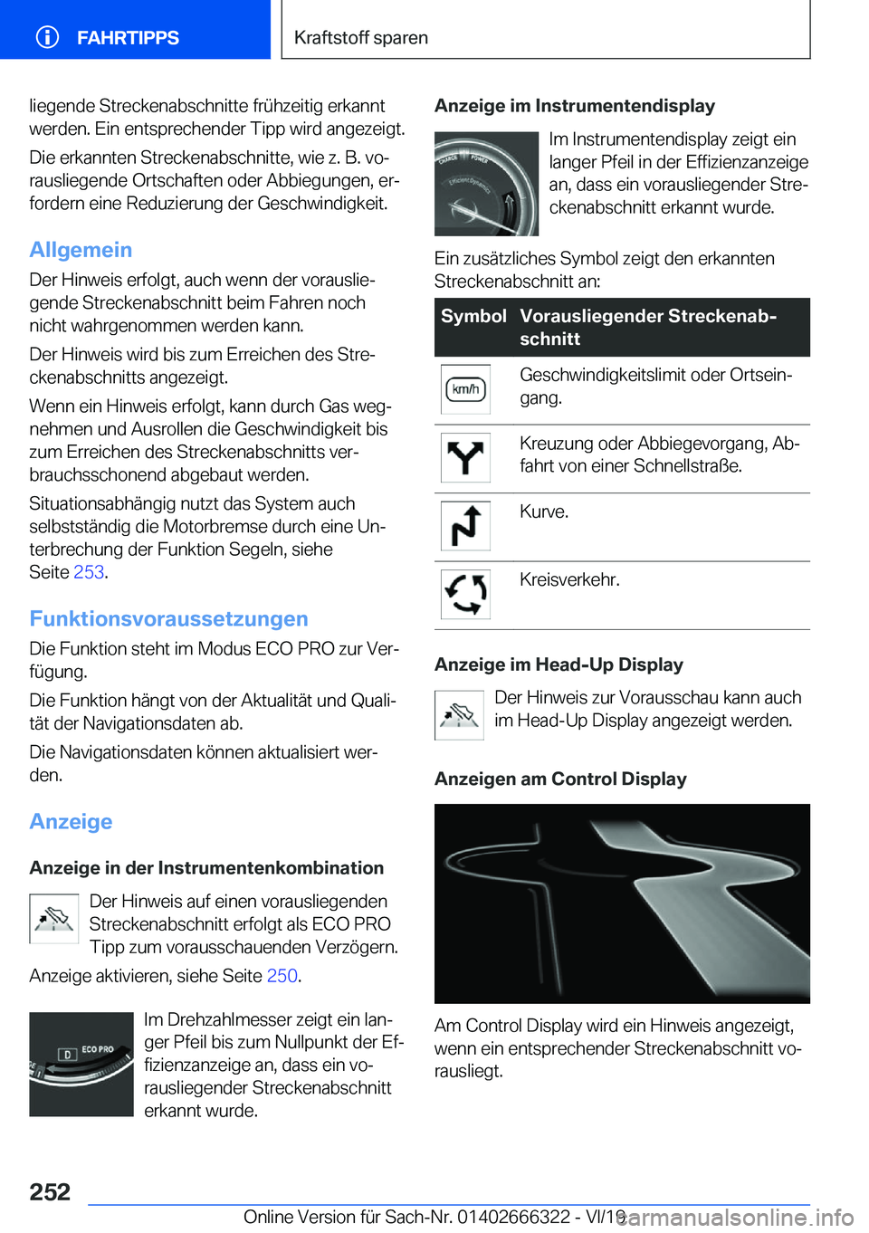 BMW 4 SERIES COUPE 2020  Betriebsanleitungen (in German) �l�i�e�g�e�n�d�e��S�t�r�e�c�k�e�n�a�b�s�c�h�n�i�t�t�e��f�r�