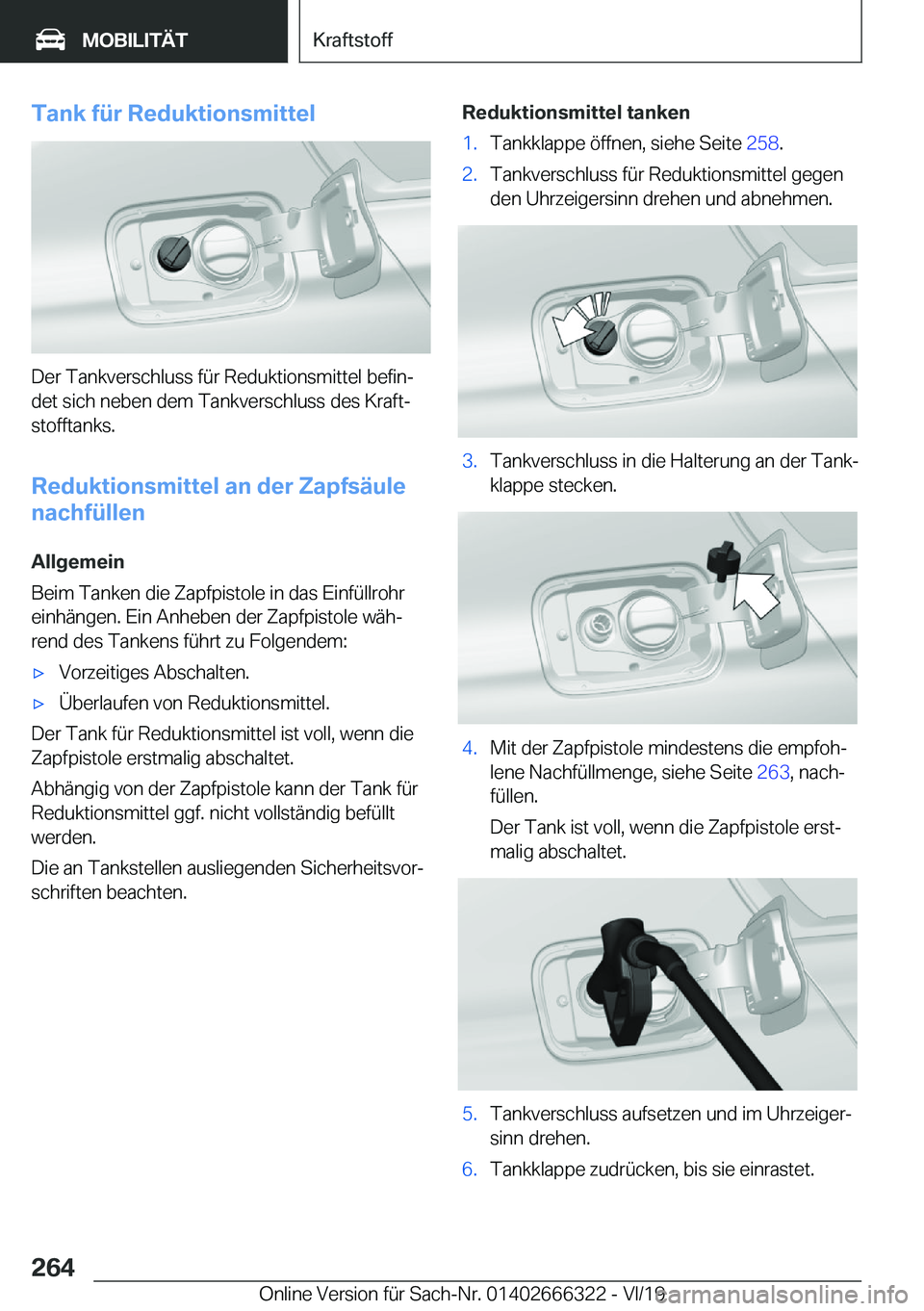 BMW 4 SERIES COUPE 2020  Betriebsanleitungen (in German) �T�a�n�k��f�