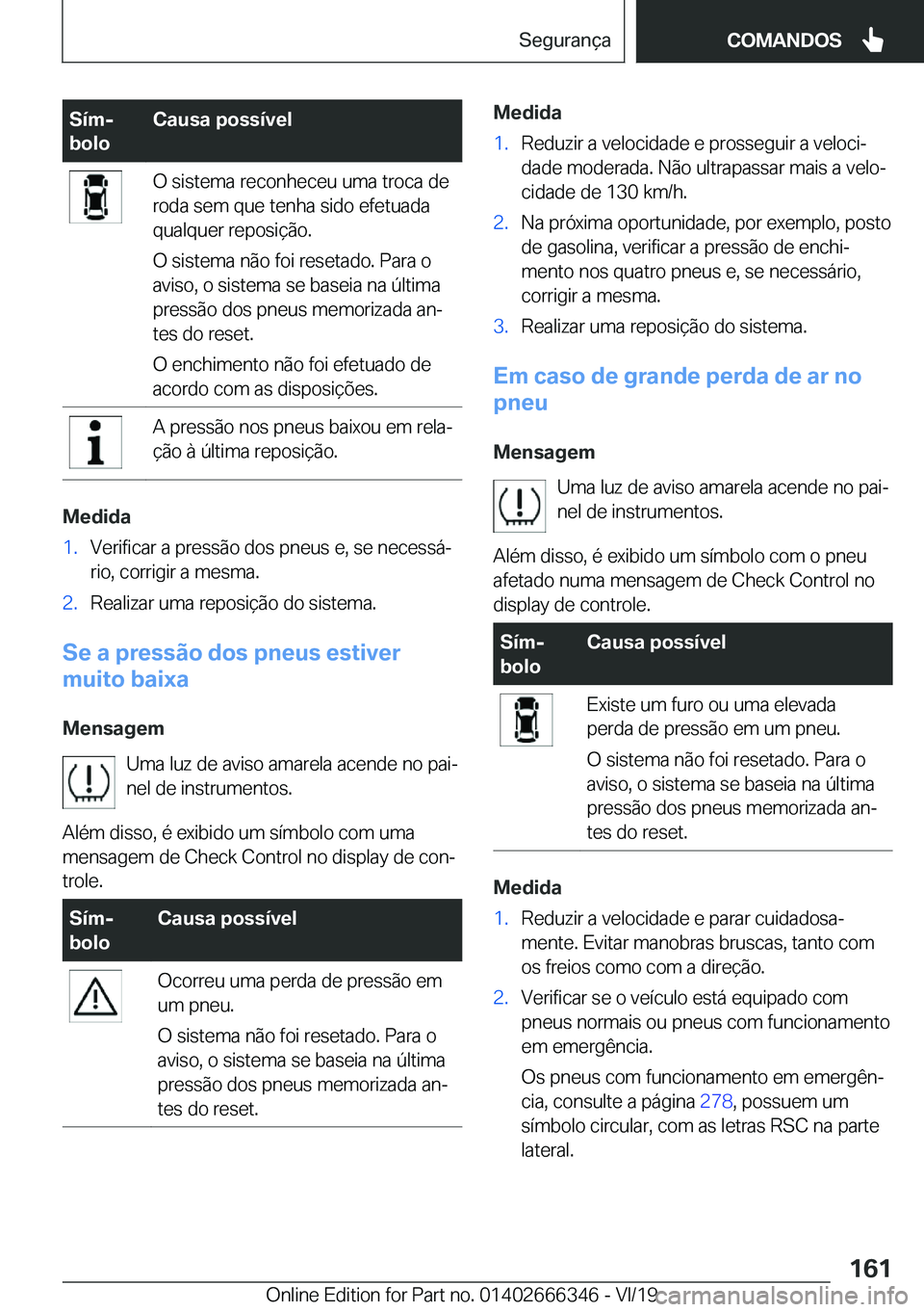 BMW 4 SERIES COUPE 2020  Manual do condutor (in Portuguese) �S�