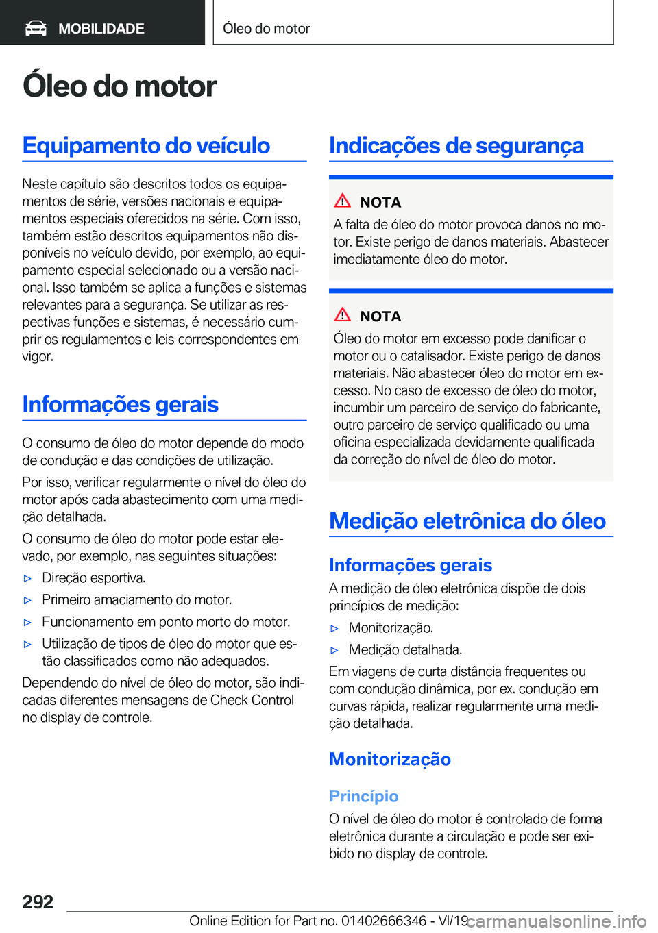 BMW 4 SERIES COUPE 2020  Manual do condutor (in Portuguese) �