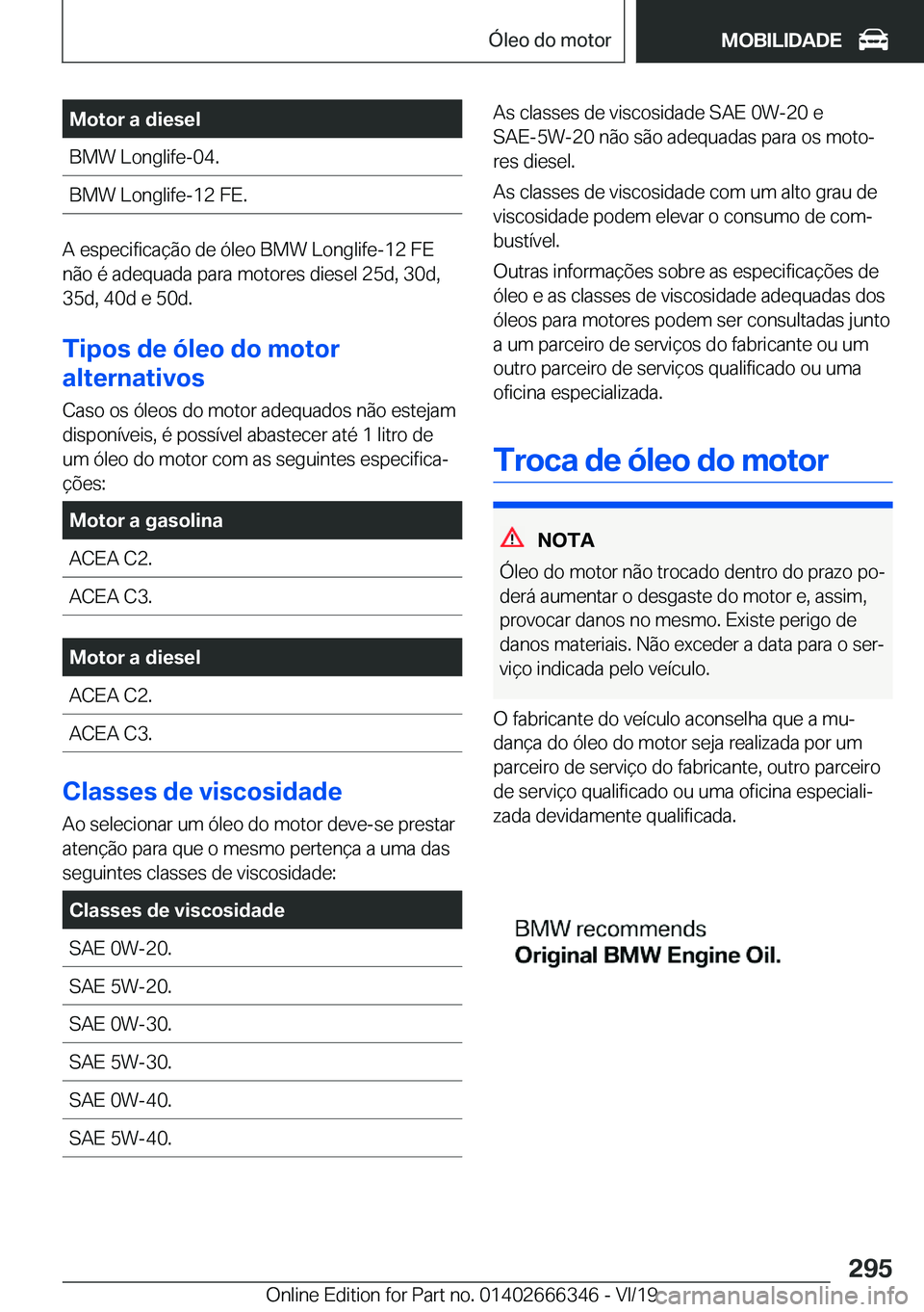 BMW 4 SERIES COUPE 2020  Manual do condutor (in Portuguese) �M�o�t�o�r��a��d�i�e�s�e�l�B�M�W��L�o�n�g�l�i�f�e�-�0�4�.�B�M�W��L�o�n�g�l�i�f�e�-�1�2��F�E�.
�A��e�s�p�e�c�i�f�i�c�a�