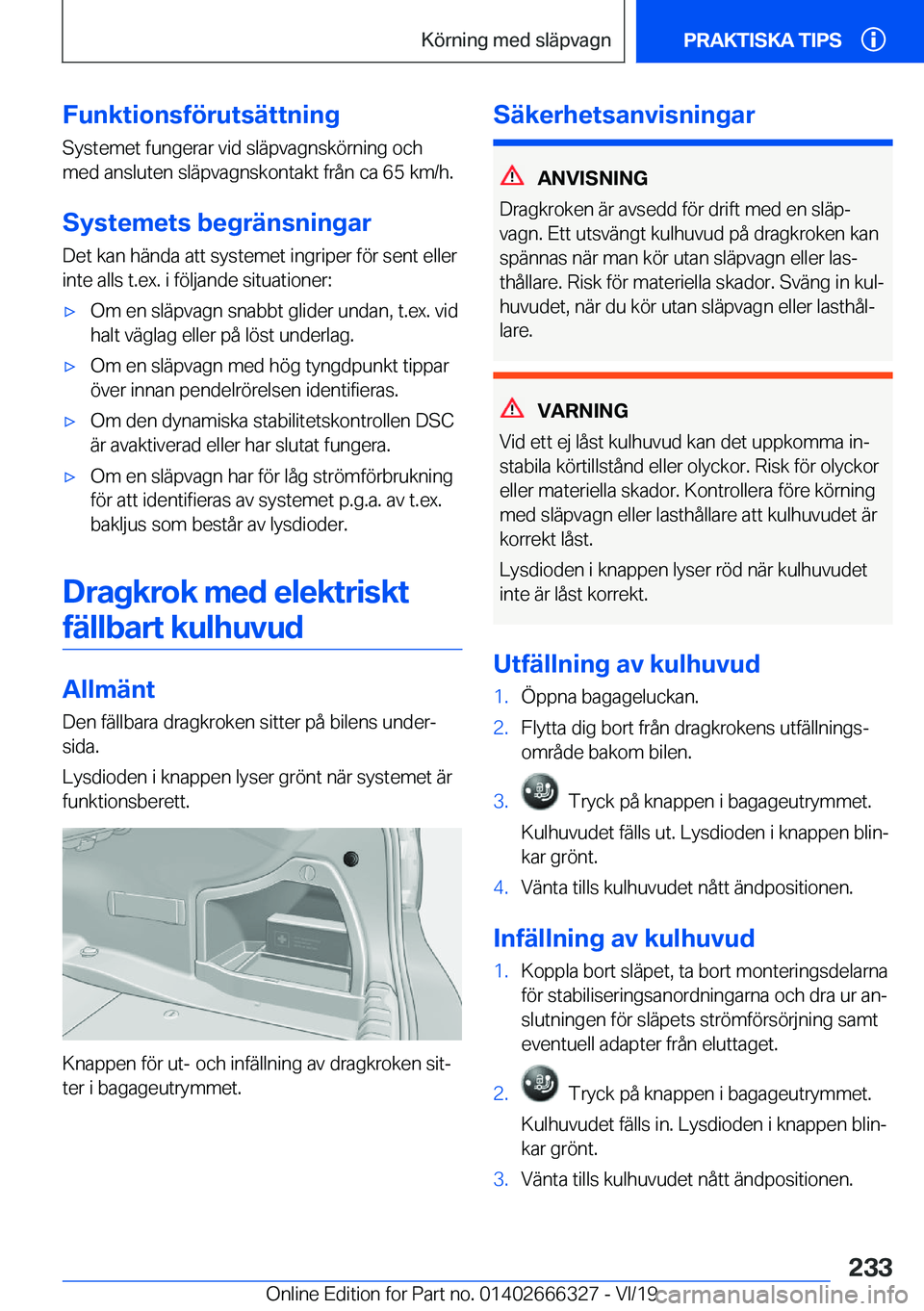 BMW 4 SERIES COUPE 2020  InstruktionsbÖcker (in Swedish) �F�u�n�k�t�i�o�n�s�f�