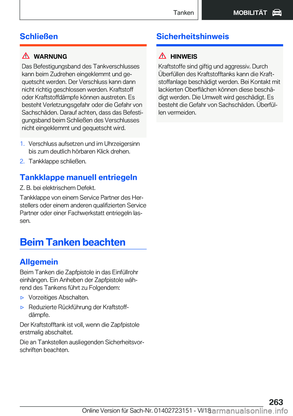 BMW 4 SERIES COUPE 2019  Betriebsanleitungen (in German) �S�c�h�l�i�e�