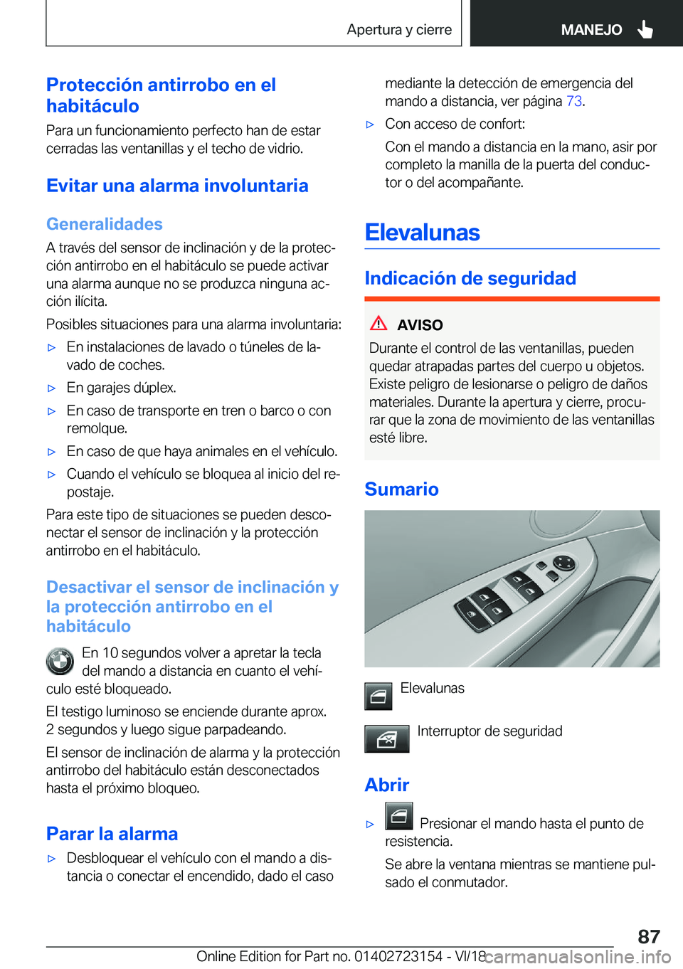 BMW 4 SERIES COUPE 2019  Manuales de Empleo (in Spanish) �P�r�o�t�e�c�c�i�