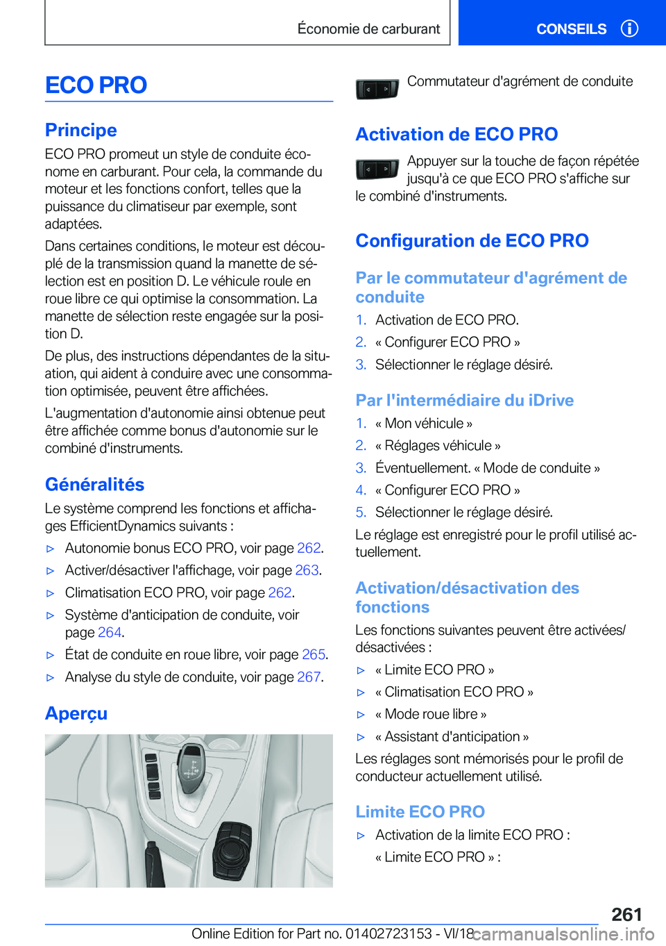 BMW 4 SERIES COUPE 2019  Notices Demploi (in French) �E�C�O��P�R�O
�P�r�i�n�c�i�p�e�E�C�O��P�R�O��p�r�o�m�e�u�t��u�n��s�t�y�l�e��d�e��c�o�n�d�u�i�t�e��é�c�oj
�n�o�m�e��e�n��c�a�r�b�u�r�a�n�t�.��P�o�u�r��c�e�l�a�,��l�a��c�o�m�m�a�n�d�e��