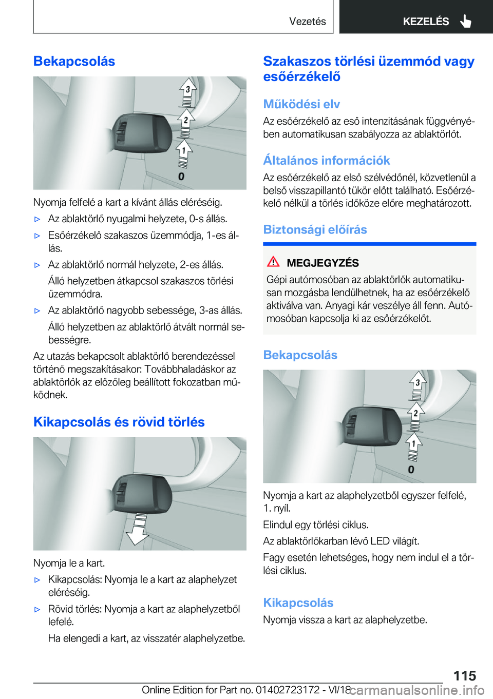 BMW 4 SERIES COUPE 2019  Kezelési útmutató (in Hungarian) �B�e�k�a�p�c�s�o�l�