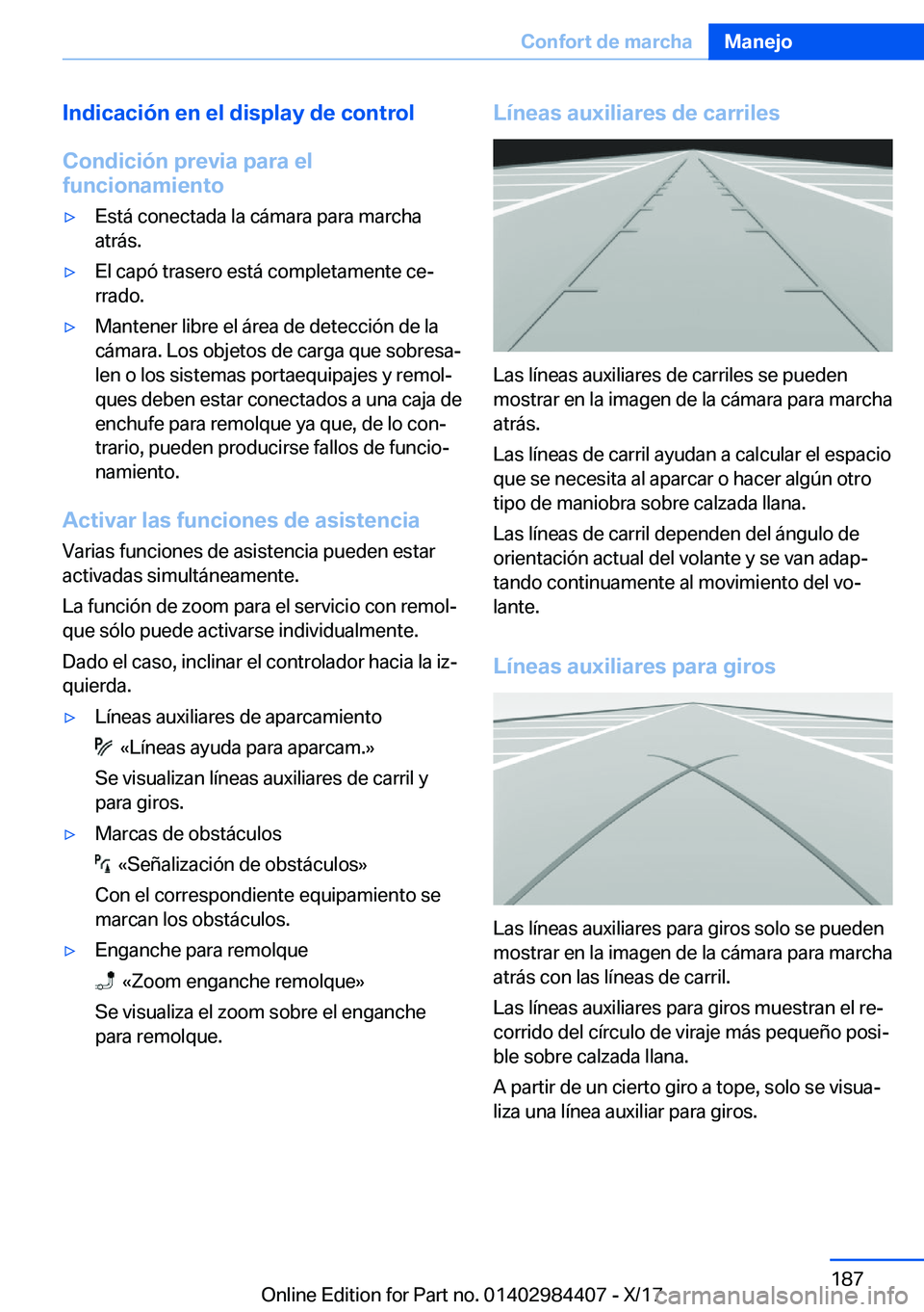 BMW 4 SERIES COUPE 2018  Manuales de Empleo (in Spanish) �I�n�d�i�c�a�c�i�