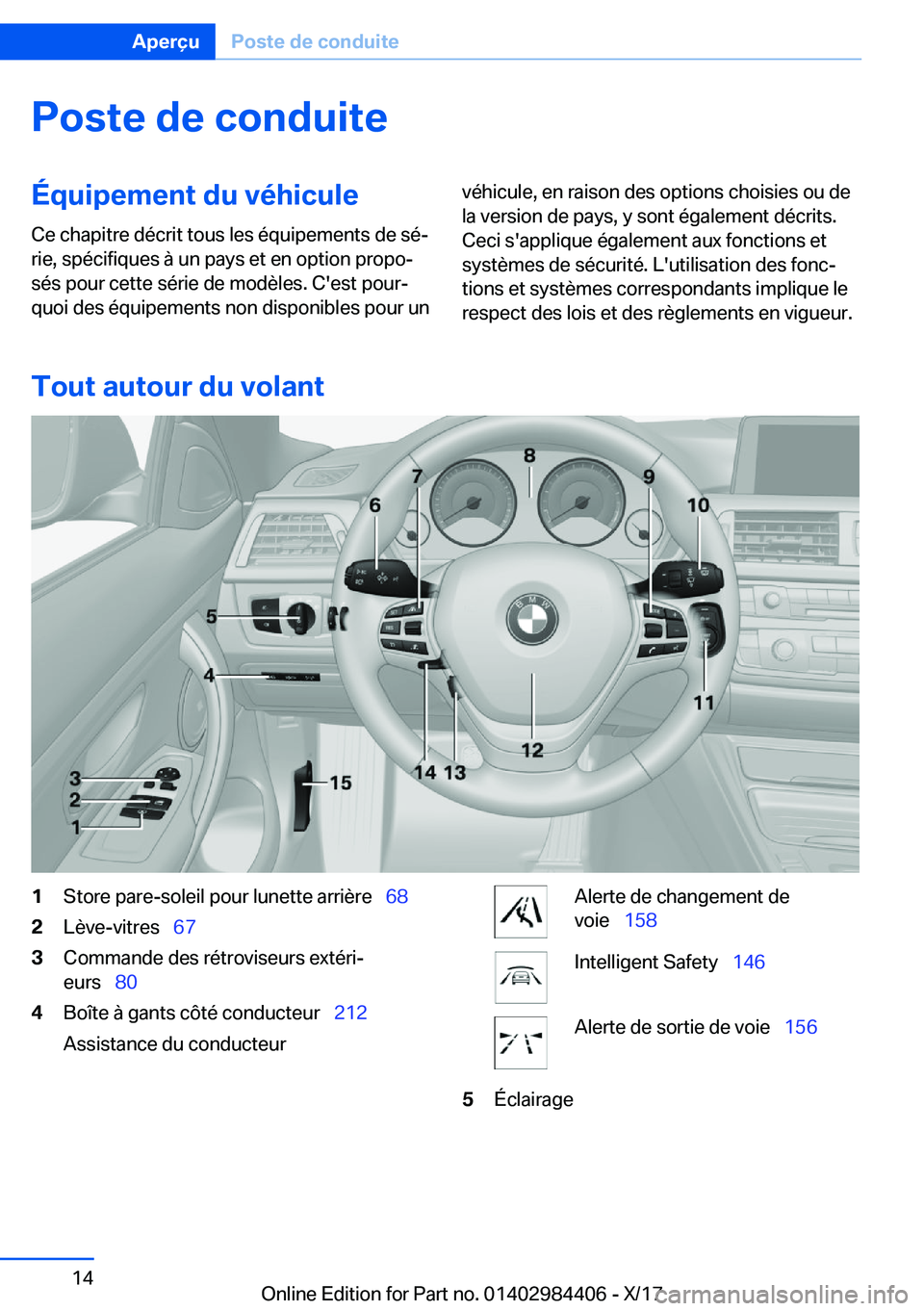 BMW 4 SERIES COUPE 2018  Notices Demploi (in French) �P�o�s�t�e��d�e��c�o�n�d�u�i�t�e�