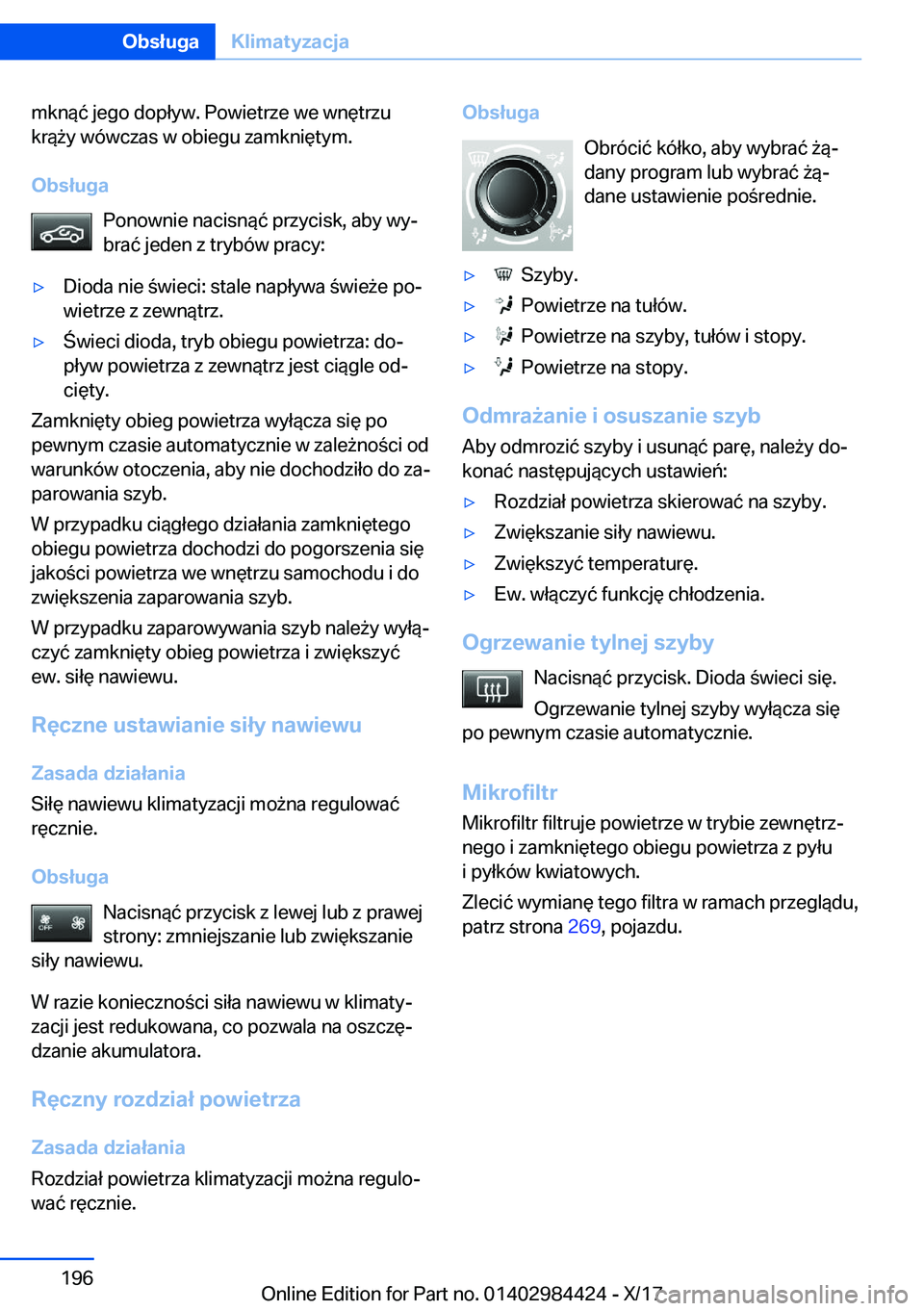BMW 4 SERIES COUPE 2018  Instrukcja obsługi (in Polish) �m�k�n�