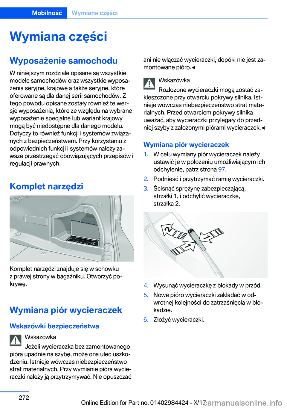 BMW 4 SERIES COUPE 2018  Instrukcja obsługi (in Polish) �W�y�m�i�a�n�a��c�z�