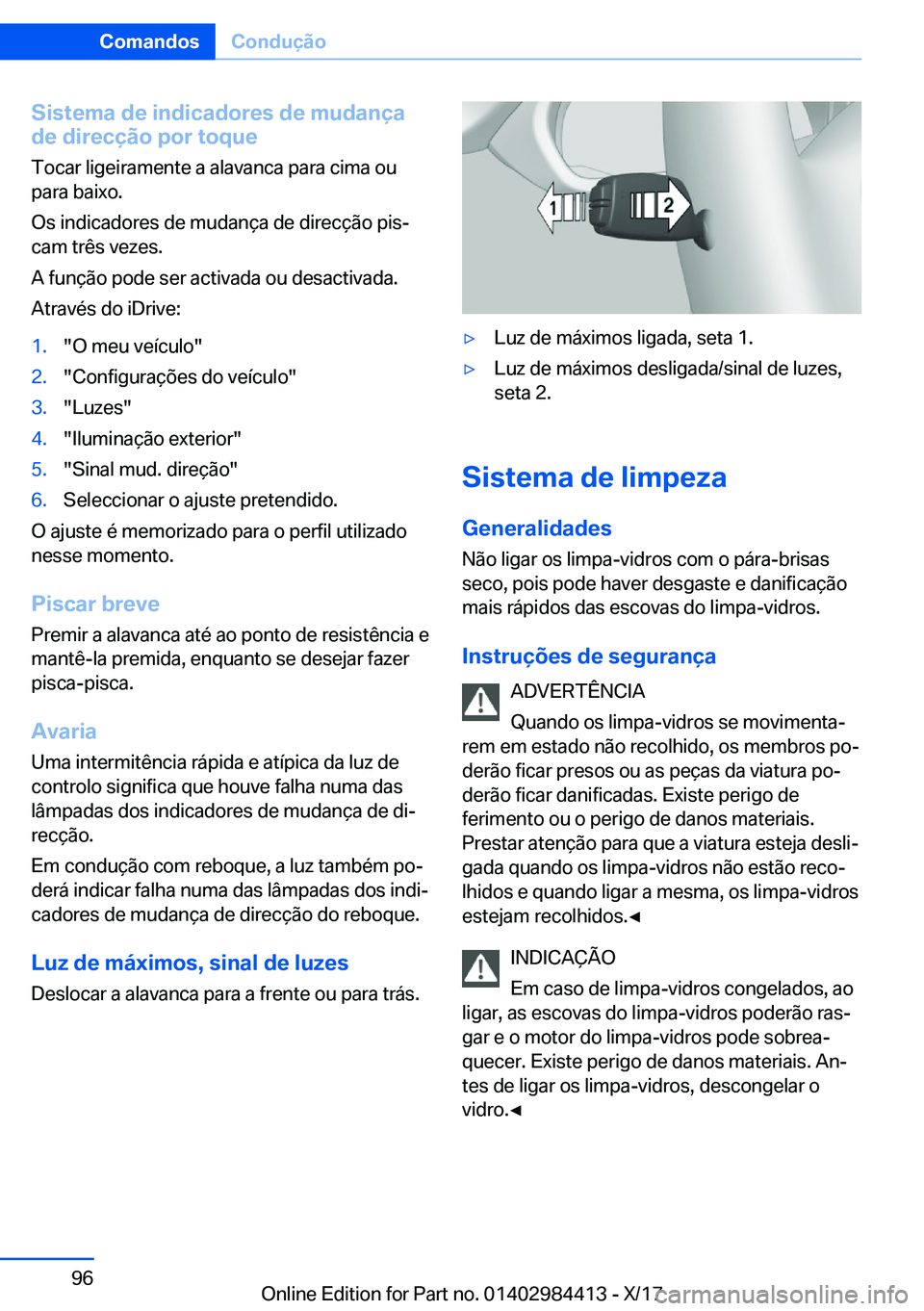 BMW 4 SERIES COUPE 2018  Manual do condutor (in Portuguese) �S�i�s�t�e�m�a��d�e��i�n�d�i�c�a�d�o�r�e�s��d�e��m�u�d�a�n�
