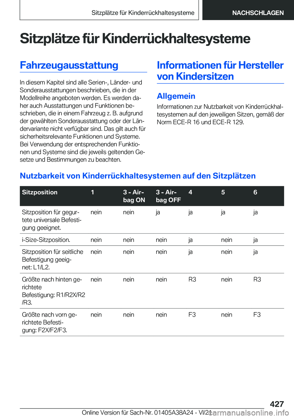 BMW 4 SERIES GRAN COUPE 2022  Betriebsanleitungen (in German) �S�i�t�z�p�l�