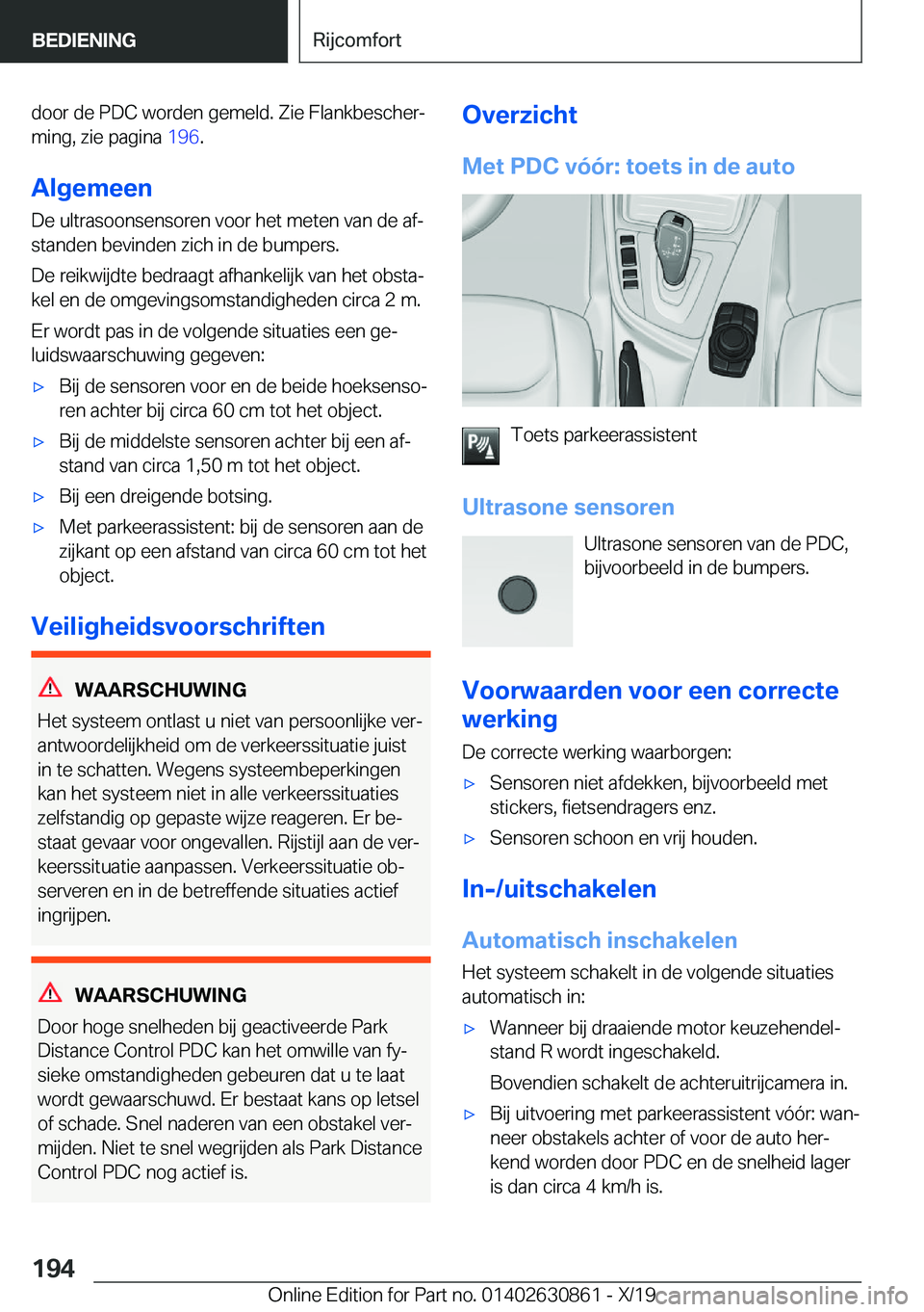 BMW 4 SERIES GRAN COUPE 2020  Instructieboekjes (in Dutch) �d�o�o�r��d�e��P�D�C��w�o�r�d�e�n��g�e�m�e�l�d�.��Z�i�e��F�l�a�n�k�b�e�s�c�h�e�rj�m�i�n�g�,��z�i�e��p�a�g�i�n�a� �1�9�6�.
�A�l�g�e�m�e�e�n
�D�e��u�l�t�r�a�s�o�o�n�s�e�n�s�o�r�e�n��v�o�o�r�