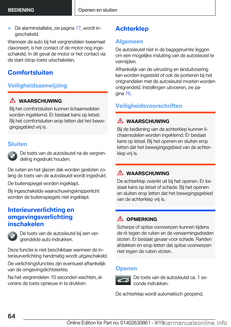 BMW 4 SERIES GRAN COUPE 2020  Instructieboekjes (in Dutch) 'x�D�e��a�l�a�r�m�i�n�s�t�a�l�l�a�t�i�e�,��z�i�e��p�a�g�i�n�a��7�7�,��w�o�r�d�t��i�nj
�g�e�s�c�h�a�k�e�l�d�.
�W�a�n�n�e�e�r��d�e��a�u�t�o��b�i�j��h�e�t��v�e�r�g�r�e�n�d�e�l�e�n��t�w�e