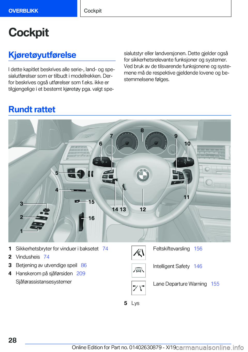 BMW 4 SERIES GRAN COUPE 2020  InstruksjonsbØker (in Norwegian) �C�o�c�k�p�i�t�K�j�