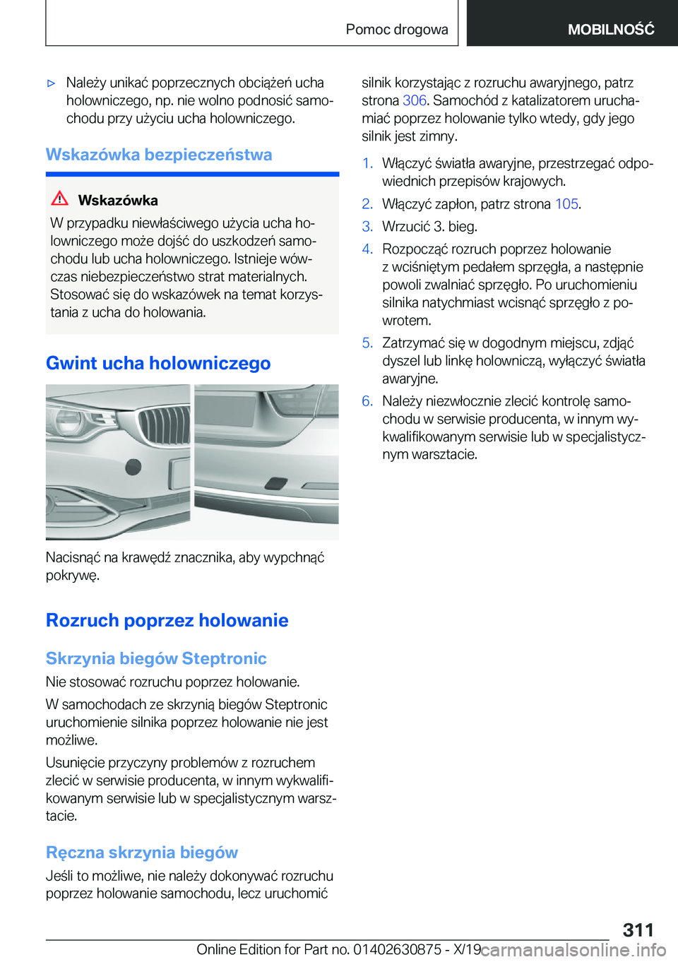 BMW 4 SERIES GRAN COUPE 2020  Instrukcja obsługi (in Polish) 'x�N�a�l�e9�y��u�n�i�k�a�