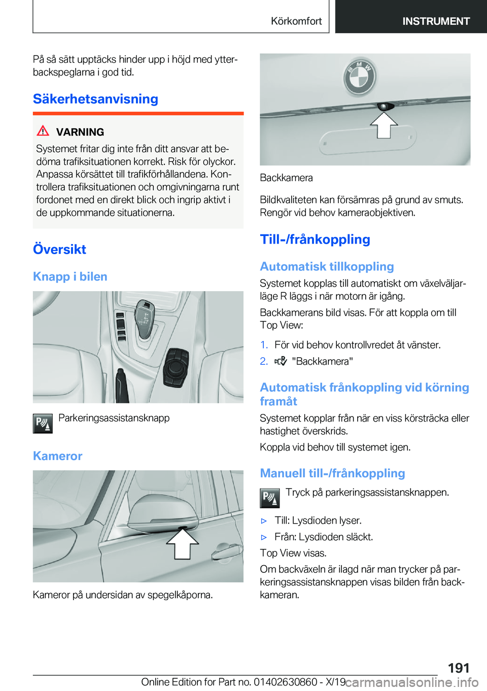 BMW 4 SERIES GRAN COUPE 2020  InstruktionsbÖcker (in Swedish) �P�å��s�å��s�ä�t�t��u�p�p�t�ä�c�k�s��h�i�n�d�e�r��u�p�p��i��h�