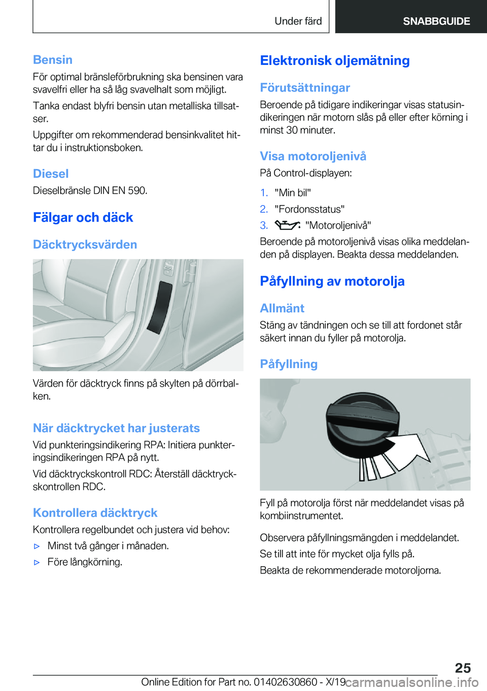 BMW 4 SERIES GRAN COUPE 2020  InstruktionsbÖcker (in Swedish) �B�e�n�s�i�n�F�