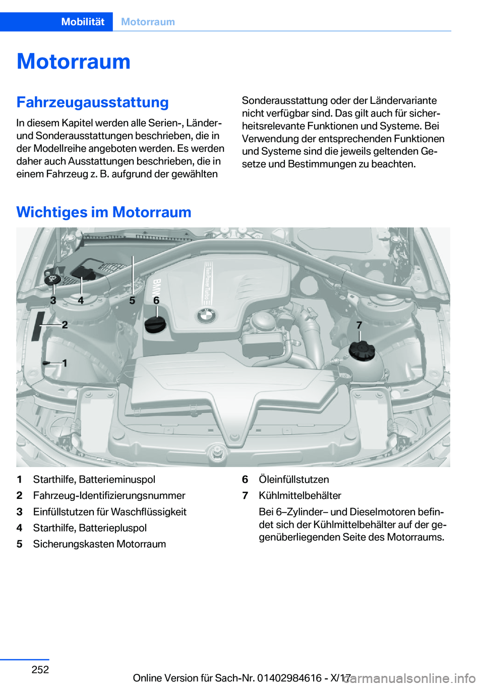 BMW 4 SERIES GRAN COUPE 2018  Betriebsanleitungen (in German) �M�o�t�o�r�r�a�u�m�F�a�h�r�z�e�u�g�a�u�s�s�t�a�t�t�u�n�g�I�n� �d�i�e�s�e�m� �K�a�p�i�t�e�l� �w�e�r�d�e�n� �a�l�l�e� �S�e�r�i�e�n�-�,� �L�