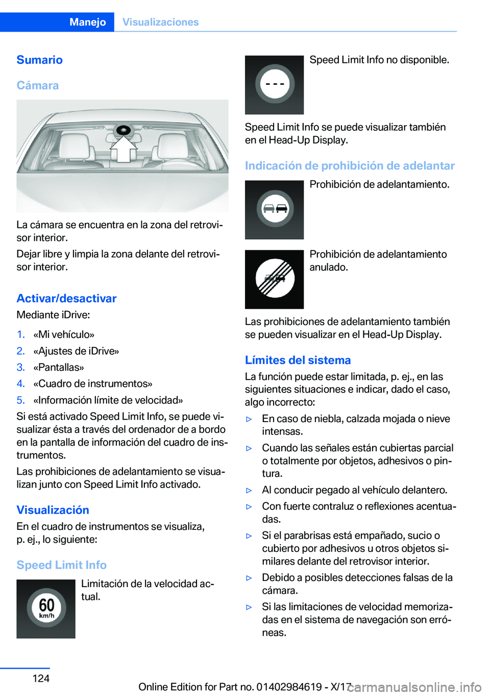 BMW 4 SERIES GRAN COUPE 2018  Manuales de Empleo (in Spanish) �S�u�m�a�r�i�o
�C�