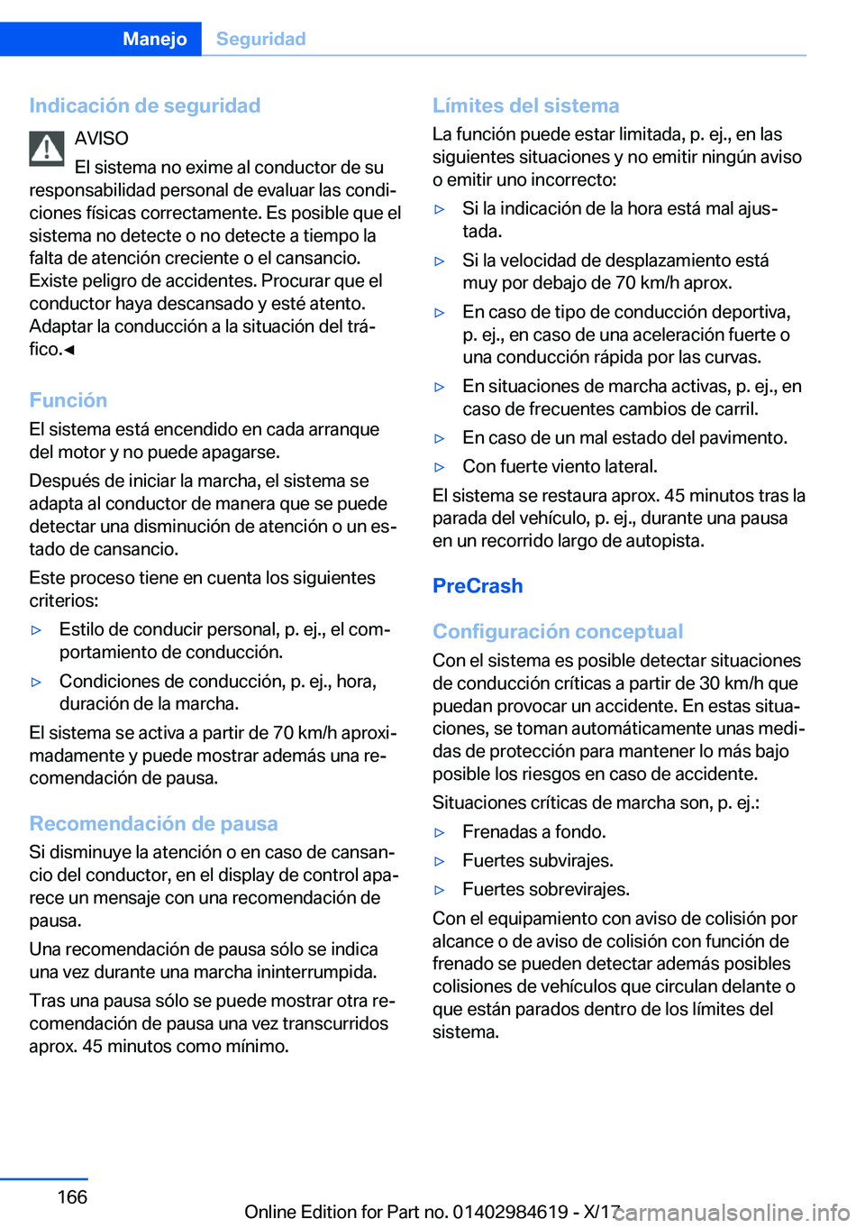 BMW 4 SERIES GRAN COUPE 2018  Manuales de Empleo (in Spanish) �I�n�d�i�c�a�c�i�