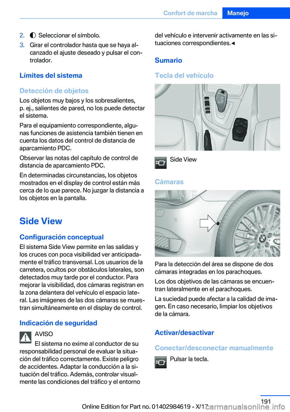 BMW 4 SERIES GRAN COUPE 2018  Manuales de Empleo (in Spanish) �2�.� � �S�e�l�e�c�c�i�o�n�a�r� �e�l� �s�