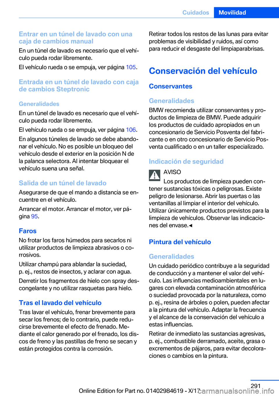 BMW 4 SERIES GRAN COUPE 2018  Manuales de Empleo (in Spanish) �E�n�t�r�a�r��e�n��u�n��t�