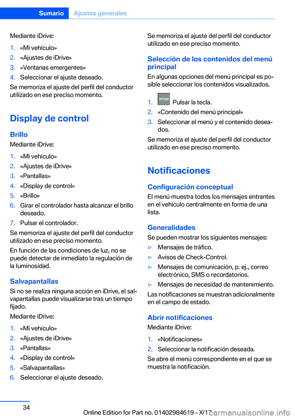 BMW 4 SERIES GRAN COUPE 2018  Manuales de Empleo (in Spanish) �M�e�d�i�a�n�t�e� �i�D�r�i�v�e�:�1�.�«�M�i� �v�e�h�