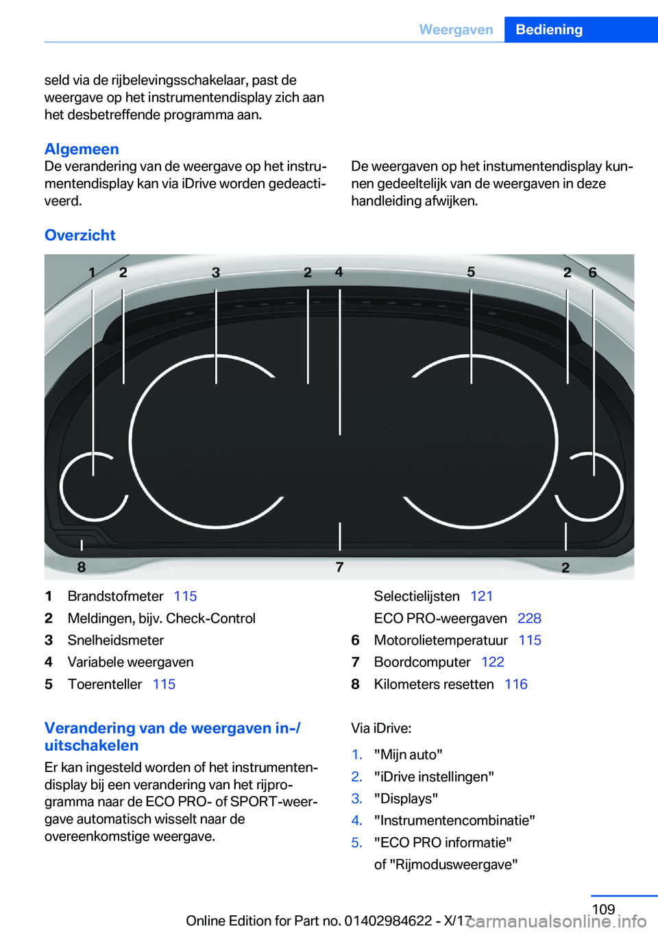 BMW 4 SERIES GRAN COUPE 2018  Instructieboekjes (in Dutch) �s�e�l�d� �v�i�a� �d�e� �r�i�j�b�e�l�e�v�i�n�g�s�s�c�h�a�k�e�l�a�a�r�,� �p�a�s�t� �d�e�w�e�e�r�g�a�v�e� �o�p� �h�e�t� �i�n�s�t�r�u�m�e�n�t�e�n�d�i�s�p�l�a�y� �z�i�c�h� �a�a�n
�h�e�t� �d�e�s�b�e�t�r�e�
