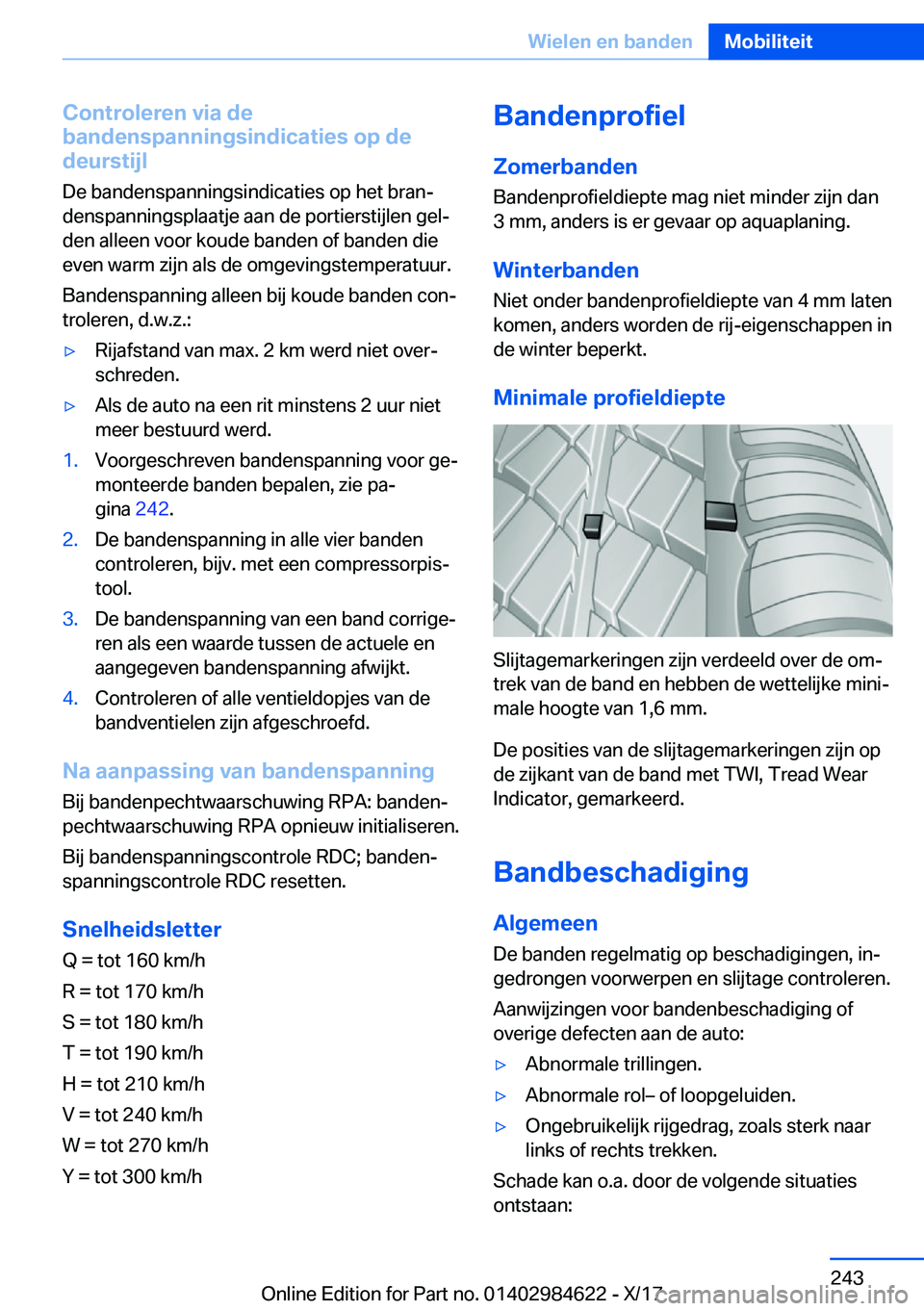 BMW 4 SERIES GRAN COUPE 2018  Instructieboekjes (in Dutch) �C�o�n�t�r�o�l�e�r�e�n��v�i�a��d�e
�b�a�n�d�e�n�s�p�a�n�n�i�n�g�s�i�n�d�i�c�a�t�i�e�s��o�p��d�e �d�e�u�r�s�t�i�j�l
�D�e� �b�a�n�d�e�n�s�p�a�n�n�i�n�g�s�i�n�d�i�c�a�t�i�e�s� �o�p� �h�e�t� �b�r�a�n