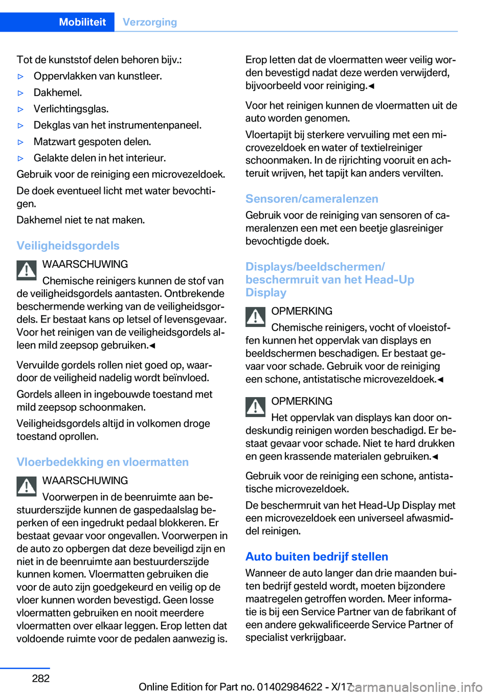 BMW 4 SERIES GRAN COUPE 2018  Instructieboekjes (in Dutch) �T�o�t� �d�e� �k�u�n�s�t�s�t�o�f� �d�e�l�e�n� �b�e�h�o�r�e�n� �b�i�j�v�.�:'y�O�p�p�e�r�v�l�a�k�k�e�n� �v�a�n� �k�u�n�s�t�l�e�e�r�.'y�D�a�k�h�e�m�e�l�.'y�V�e�r�l�i�c�h�t�i�n�g�s�g�l�a�s�.&#