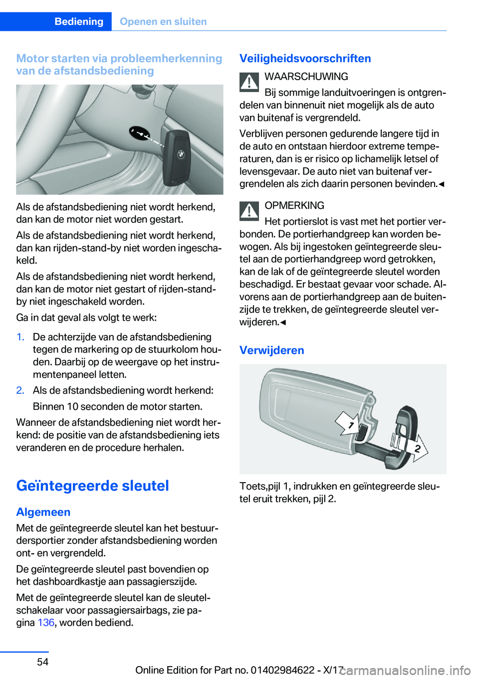 BMW 4 SERIES GRAN COUPE 2018  Instructieboekjes (in Dutch) �M�o�t�o�r��s�t�a�r�t�e�n��v�i�a��p�r�o�b�l�e�e�m�h�e�r�k�e�n�n�i�n�g
�v�a�n��d�e��a�f�s�t�a�n�d�s�b�e�d�i�e�n�i�n�g
�A�l�s� �d�e� �a�f�s�t�a�n�d�s�b�e�d�i�e�n�i�n�g� �n�i�e�t� �w�o�r�d�t� �h�e�r