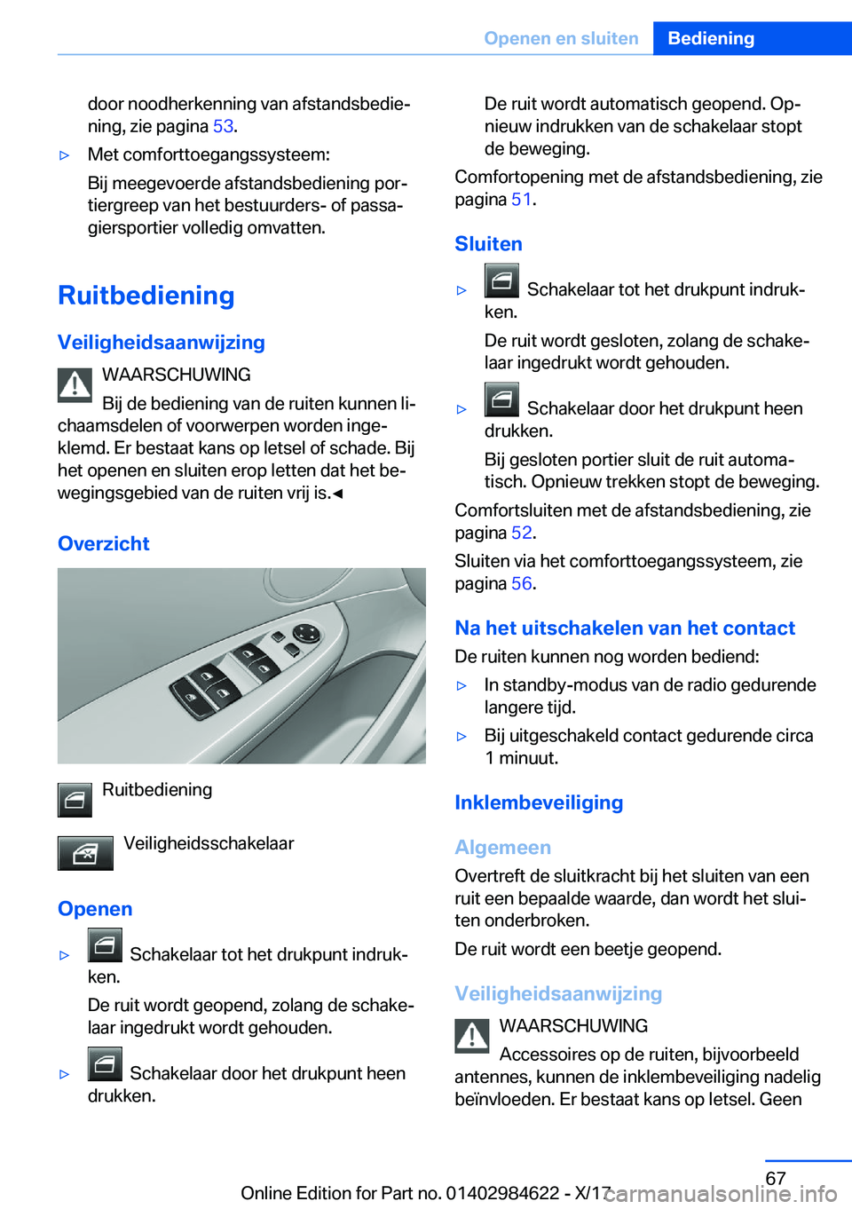 BMW 4 SERIES GRAN COUPE 2018  Instructieboekjes (in Dutch) �d�o�o�r� �n�o�o�d�h�e�r�k�e�n�n�i�n�g� �v�a�n� �a�f�s�t�a�n�d�s�b�e�d�i�ej�n�i�n�g�,� �z�i�e� �p�a�g�i�n�a�  �5�3�.'y�M�e�t� �c�o�m�f�o�r�t�t�o�e�g�a�n�g�s�s�y�s�t�e�e�m�:
�B�i�j� �m�e�e�g�e�v�o