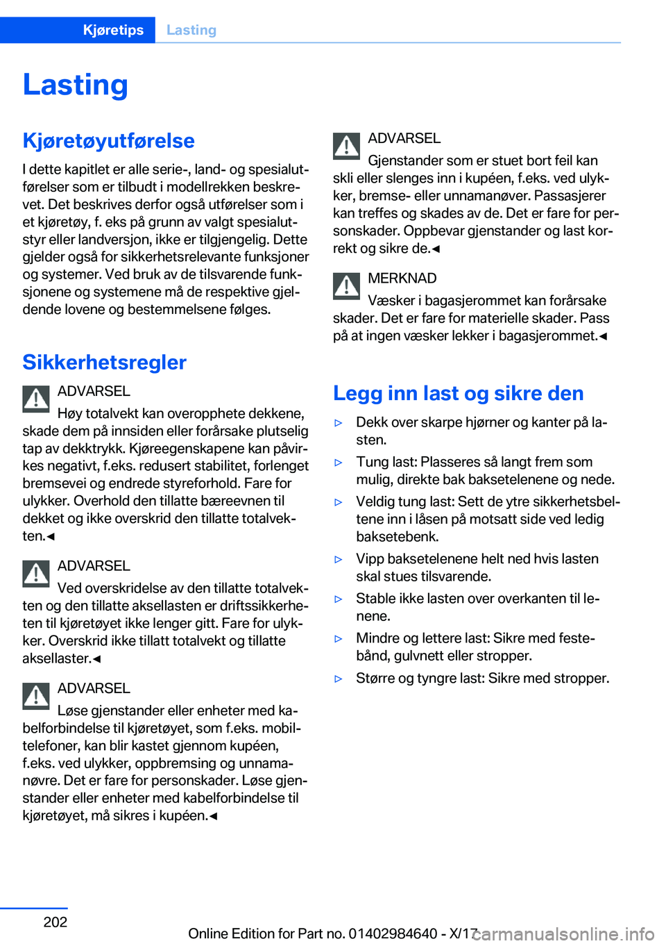 BMW 4 SERIES GRAN COUPE 2018  InstruksjonsbØker (in Norwegian) �L�a�s�t�i�n�g�K�j�