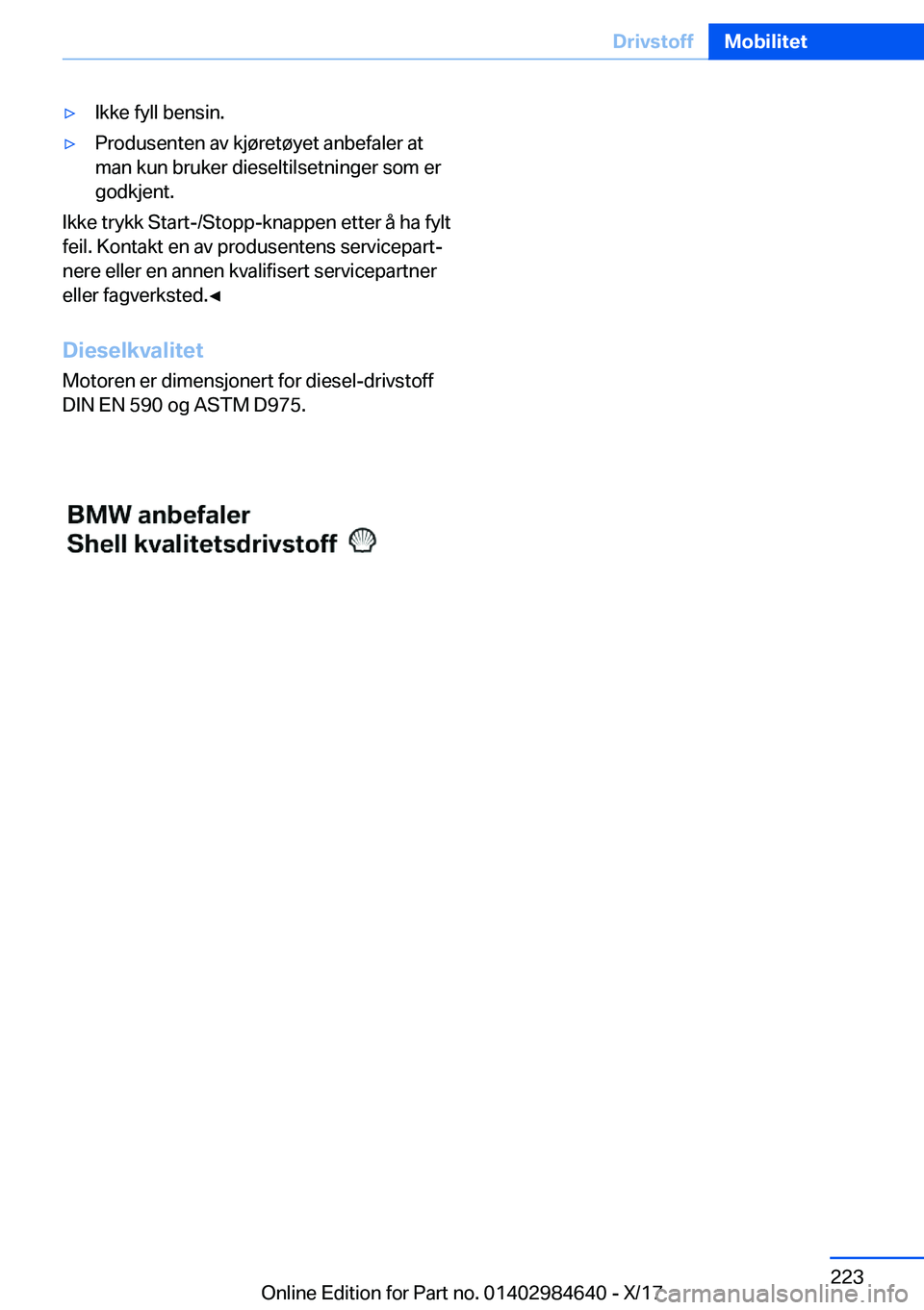 BMW 4 SERIES GRAN COUPE 2018  InstruksjonsbØker (in Norwegian) 'y�I�k�k�e� �f�y�l�l� �b�e�n�s�i�n�.'y�P�r�o�d�u�s�e�n�t�e�n� �a�v� �k�j�