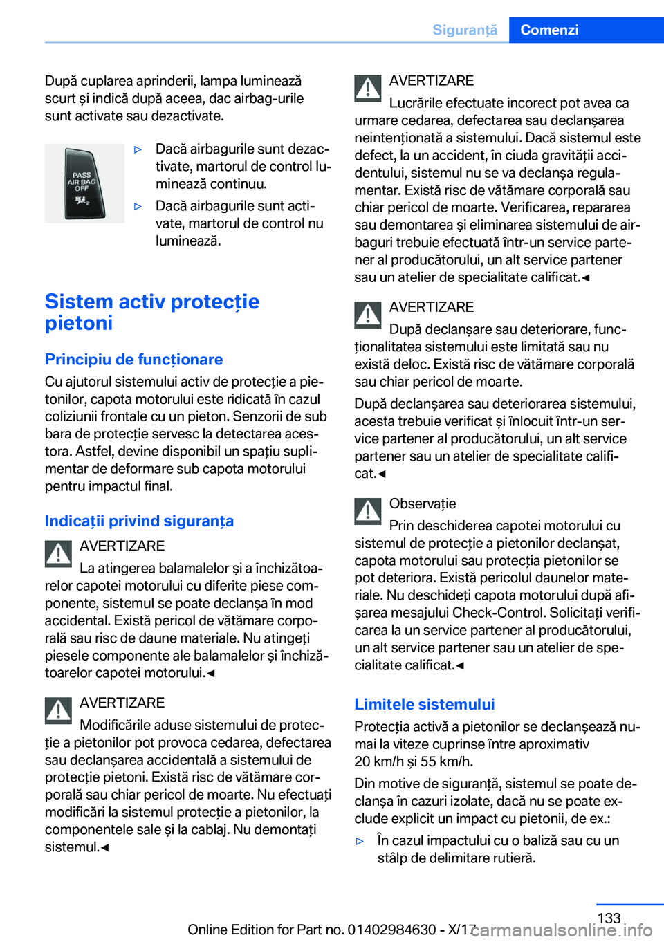 BMW 4 SERIES GRAN COUPE 2018  Ghiduri De Utilizare (in Romanian) �D�u�p�