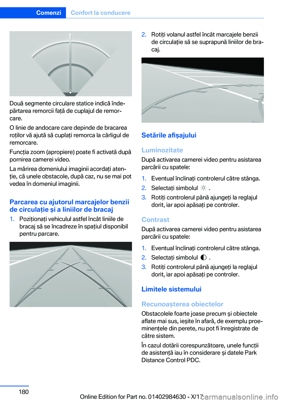 BMW 4 SERIES GRAN COUPE 2018  Ghiduri De Utilizare (in Romanian) �D�o�u�