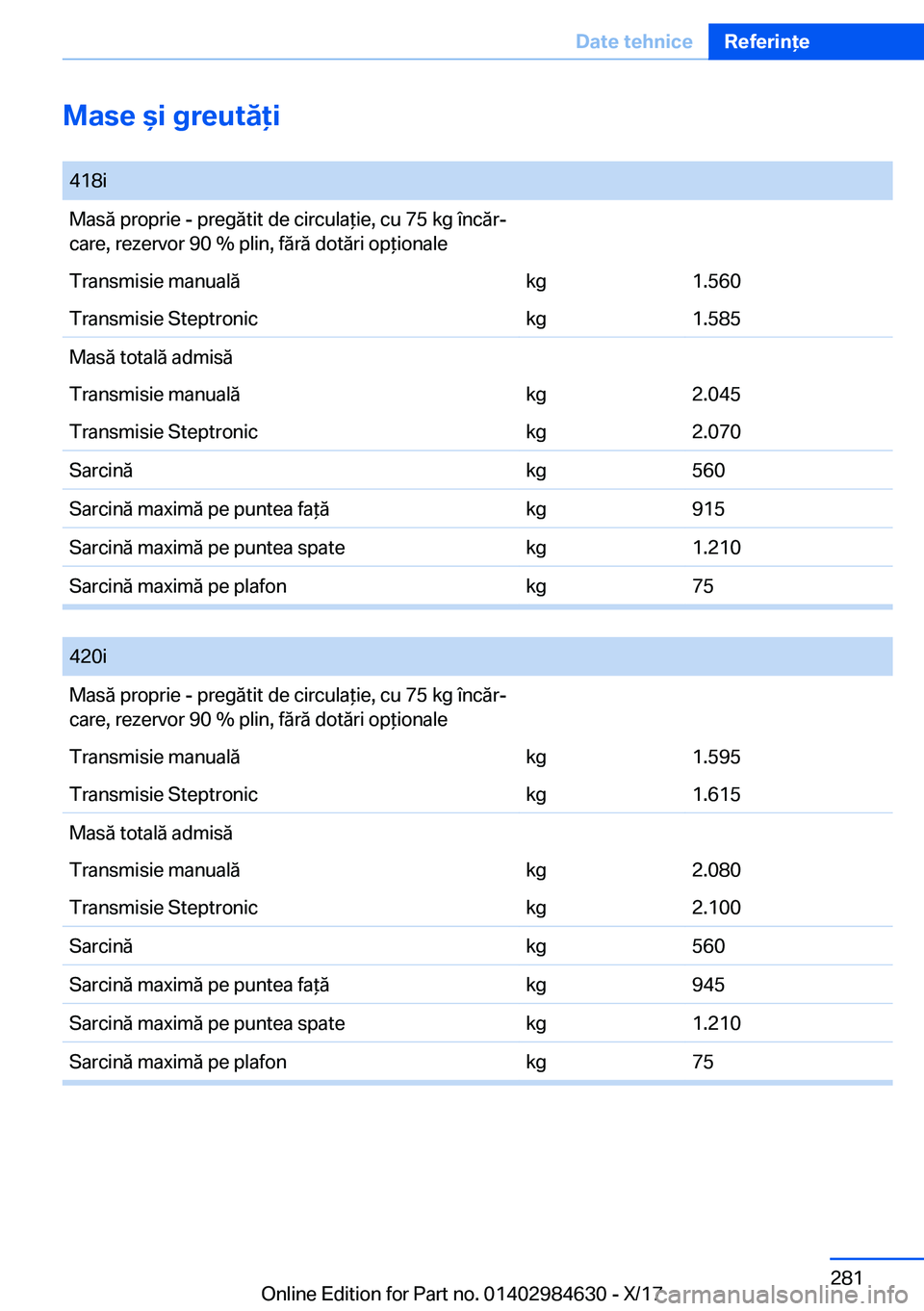 BMW 4 SERIES GRAN COUPE 2018  Ghiduri De Utilizare (in Romanian) �M�a�s�e��i��g�r�e�u�t�