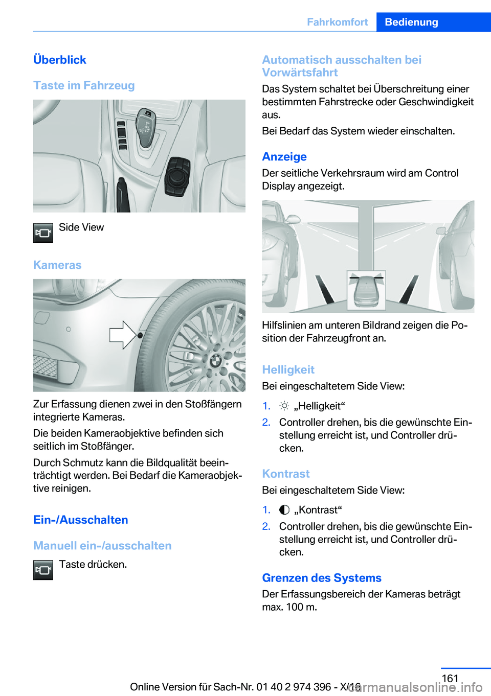 BMW 4 SERIES GRAN COUPE 2017  Betriebsanleitungen (in German) �