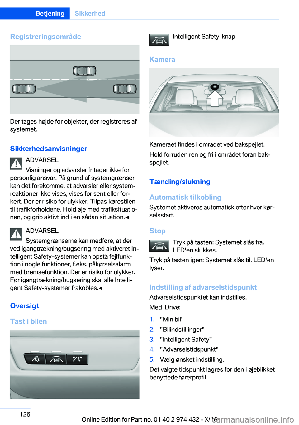 BMW 4 SERIES GRAN COUPE 2017  InstruktionsbØger (in Danish) �R�e�g�i�s�t�r�e�r�i�n�g�s�o�m�r�å�d�e
�D�e�r� �t�a�g�e�s� �h�