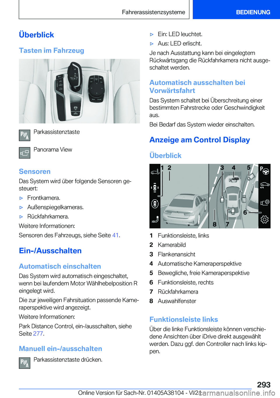 BMW 5 SERIES 2022  Betriebsanleitungen (in German) �