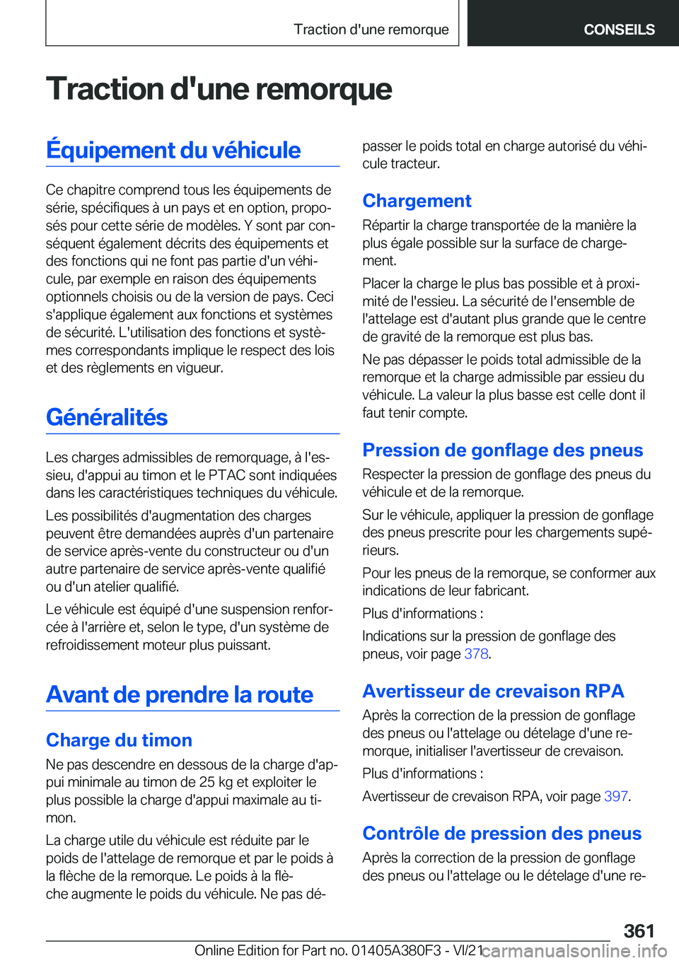BMW 5 SERIES 2022  Notices Demploi (in French) �T�r�a�c�t�i�o�n��d�'�u�n�e��r�e�m�o�r�q�u�e�