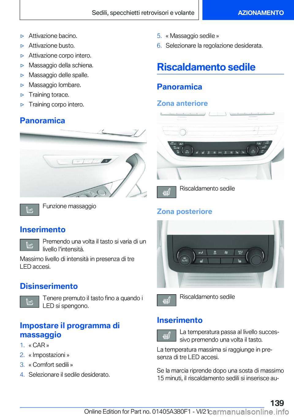 BMW 5 SERIES 2022  Libretti Di Uso E manutenzione (in Italian) 'x�A�t�t�i�v�a�z�i�o�n�e��b�a�c�i�n�o�.'x�A�t�t�i�v�a�z�i�o�n�e��b�u�s�t�o�.'x�A�t�t�i�v�a�z�i�o�n�e��c�o�r�p�o��i�n�t�e�r�o�.'x�M�a�s�s�a�g�g�i�o��d�e�l�l�a��s�c�h�i�e�n�a�.'
