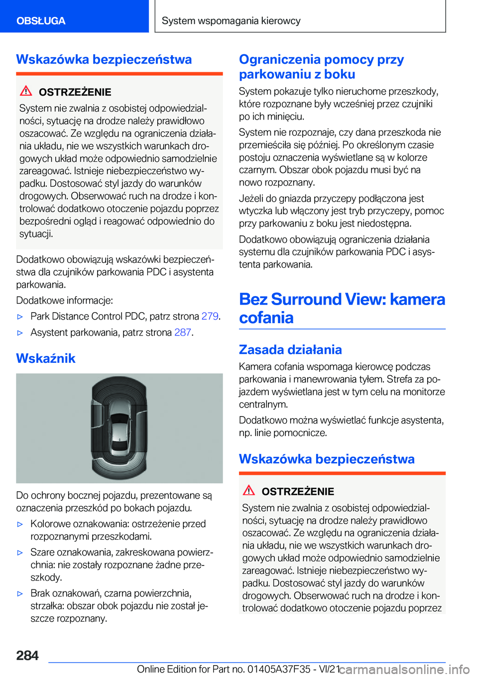 BMW 5 SERIES 2022  Instrukcja obsługi (in Polish) �W�s�k�a�z�