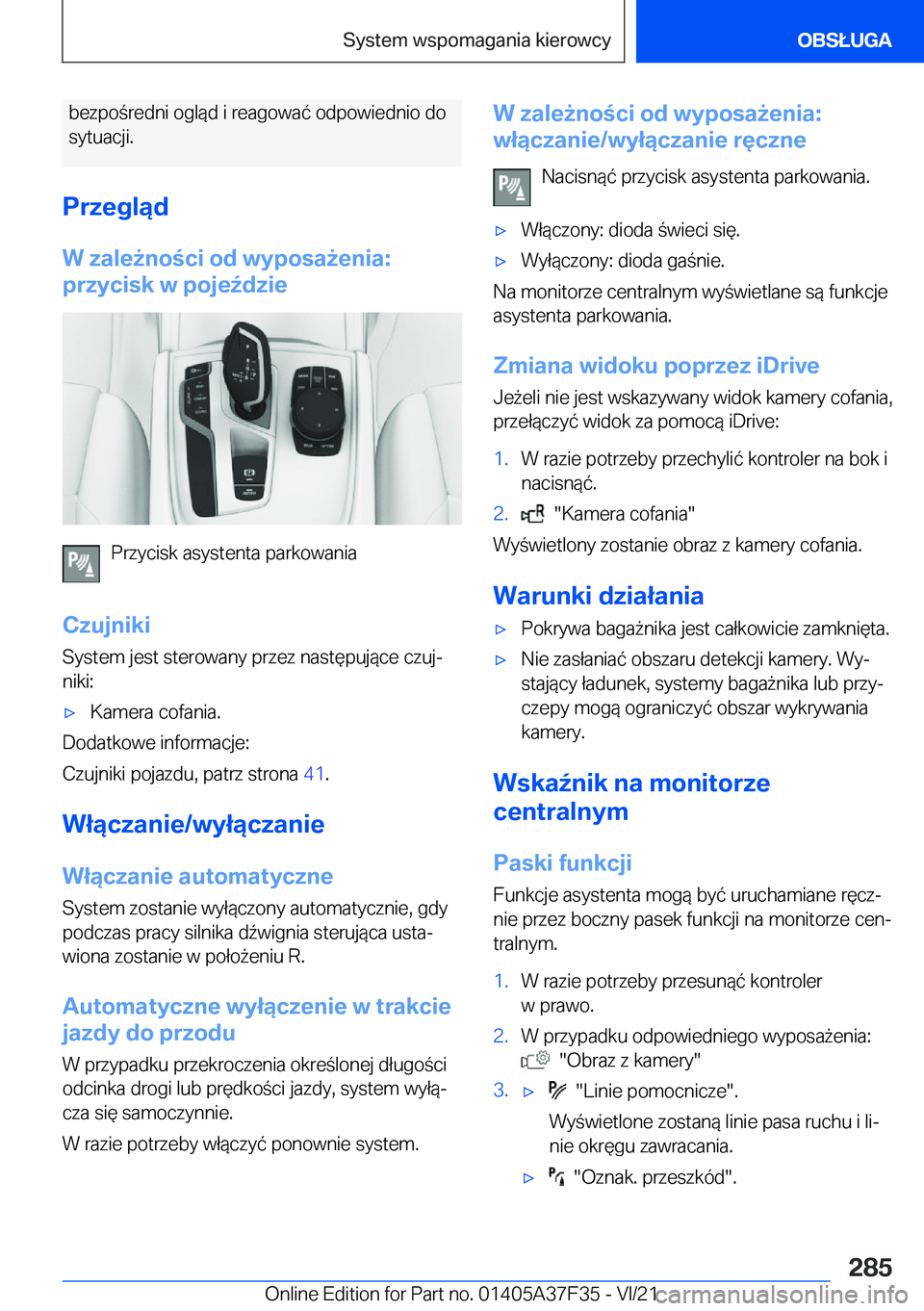 BMW 5 SERIES 2022  Instrukcja obsługi (in Polish) �b�e�z�p�o�r�e�d�n�i��o�g�l�