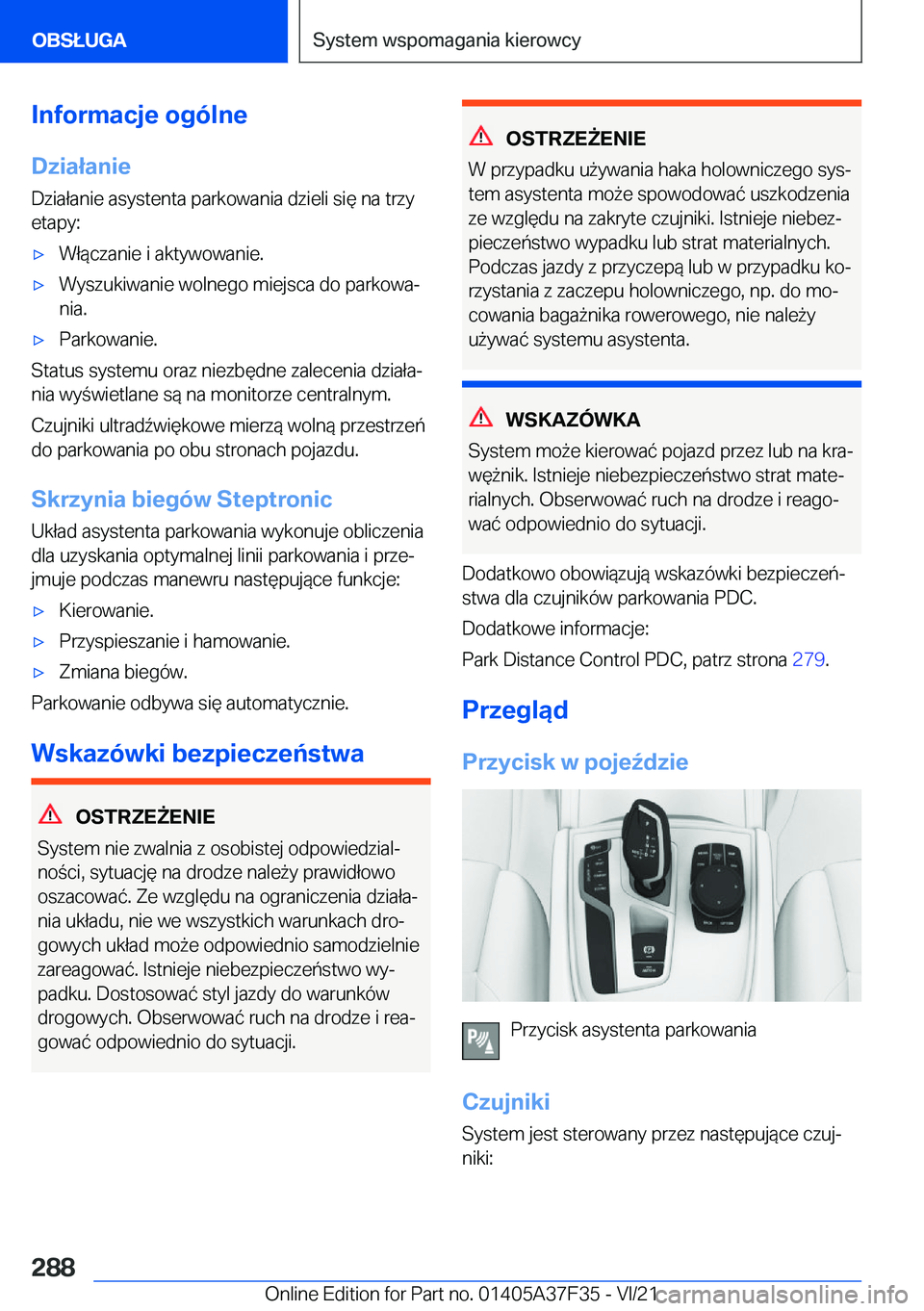 BMW 5 SERIES 2022  Instrukcja obsługi (in Polish) �I�n�f�o�r�m�a�c�j�e��o�g�