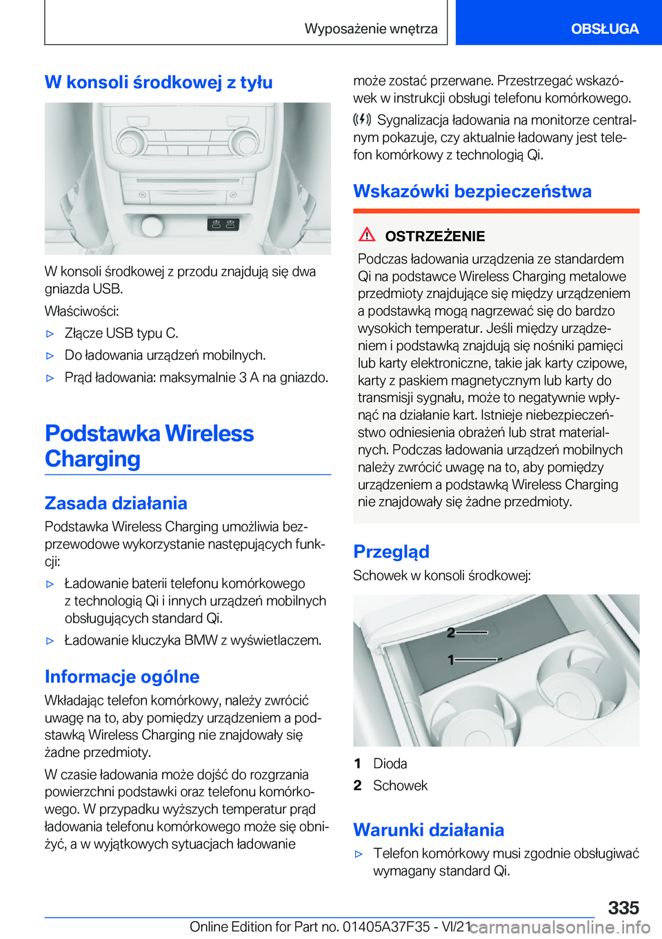 BMW 5 SERIES 2022  Instrukcja obsługi (in Polish) �W��k�o�n�s�o�l�i��r�o�d�k�o�w�e�j��z��t�y�ł�u
�W��k�o�n�s�o�l�i��r�o�d�k�o�w�e�j��z��p�r�z�o�d�u��z�n�a�j�d�u�j�