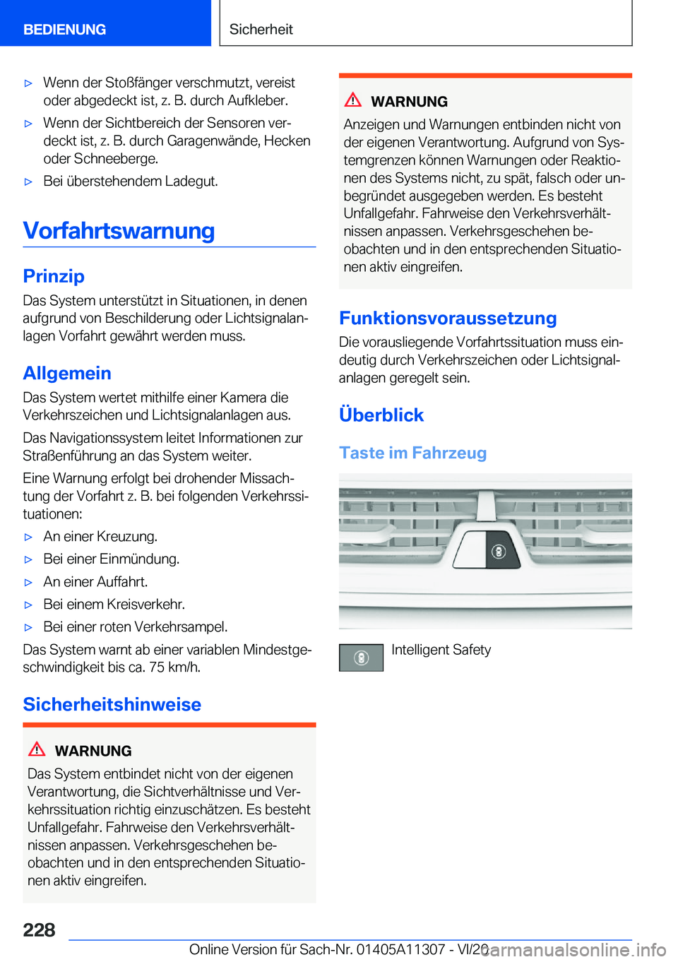 BMW 5 SERIES 2021  Betriebsanleitungen (in German) x�W�e�n�n��d�e�r��S�t�o�