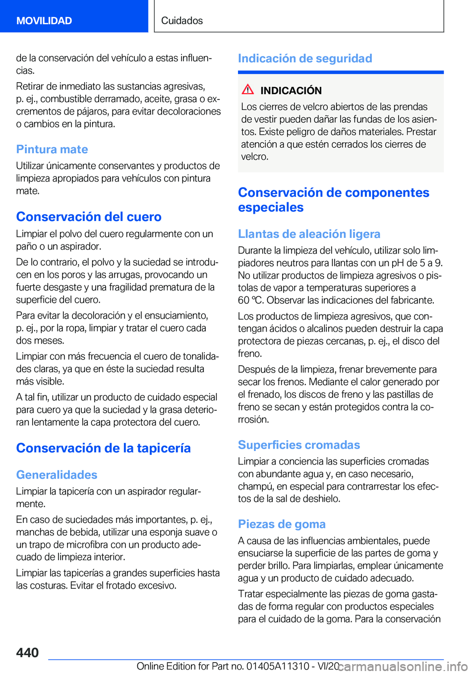 BMW 5 SERIES 2021  Manuales de Empleo (in Spanish) �d�e��l�a��c�o�n�s�e�r�v�a�c�i�