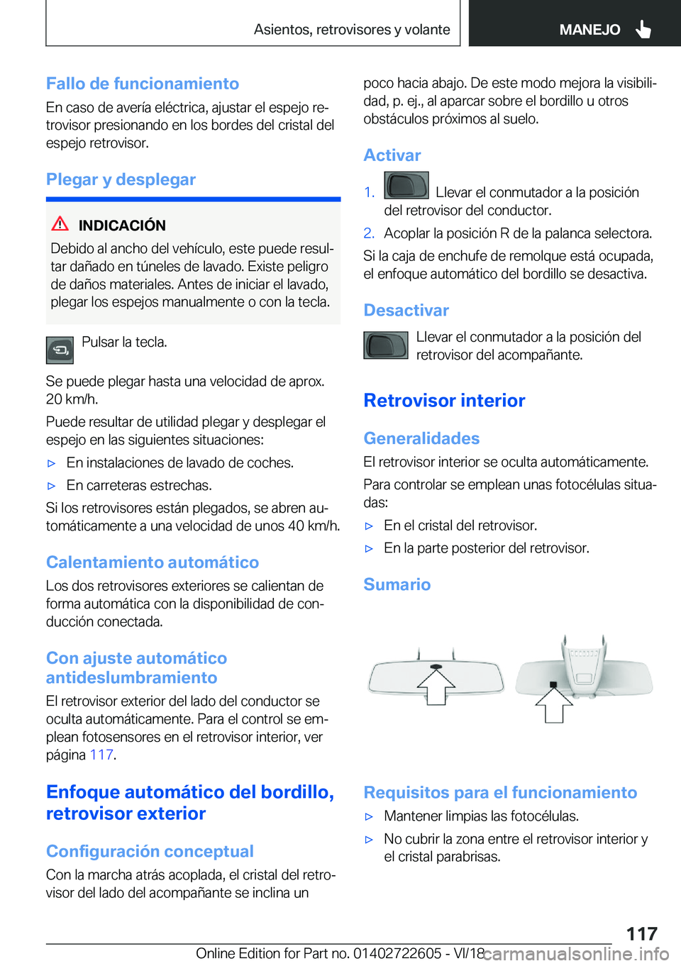 BMW 5 SERIES 2019  Manuales de Empleo (in Spanish) �F�a�l�l�o��d�e��f�u�n�c�i�o�n�a�m�i�e�n�t�o
�E�n��c�a�s�o��d�e��a�v�e�r�
